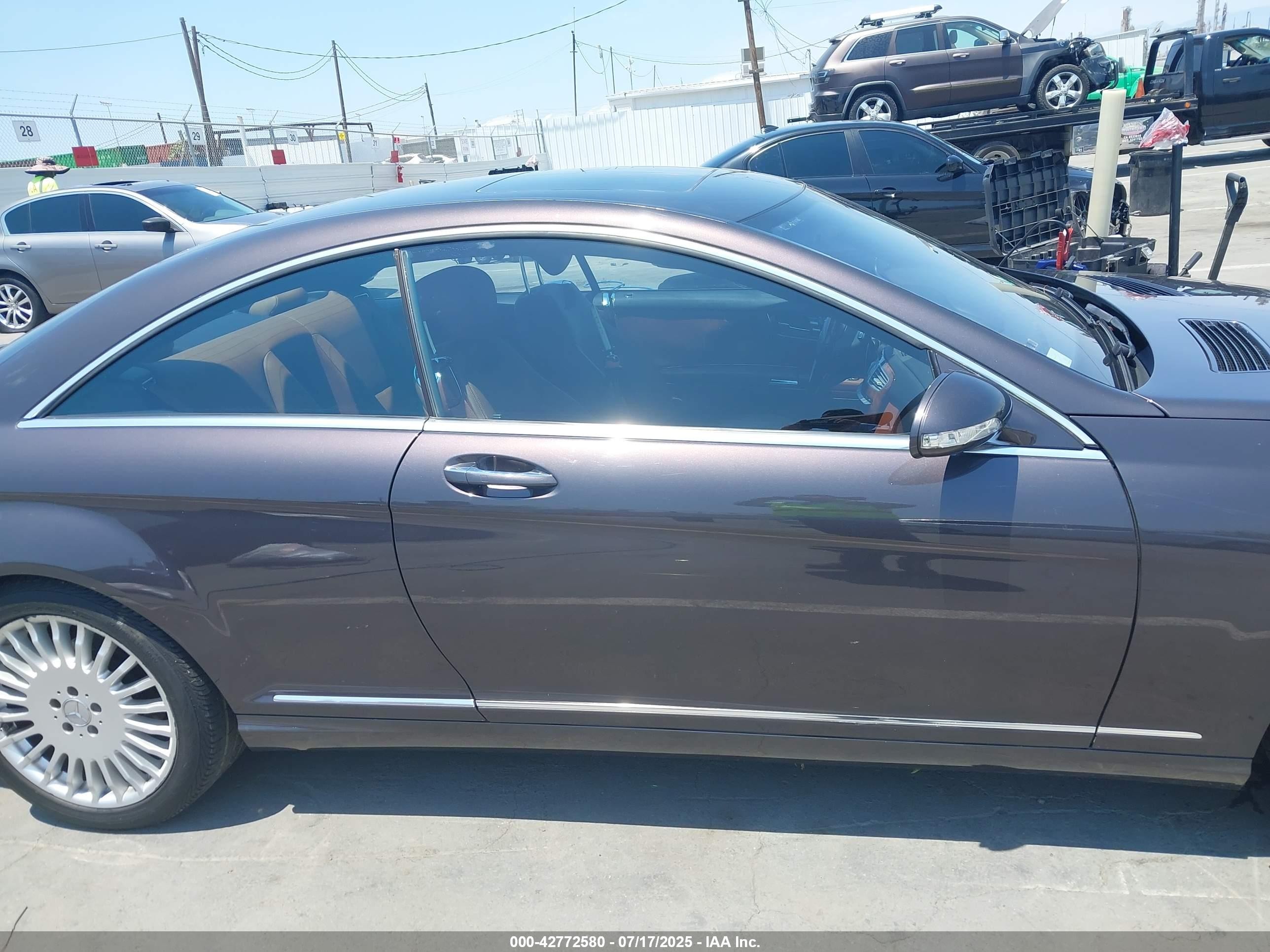 2007 Mercedes-benz Cl 550   Black vin: WDDEJ71X77A007853