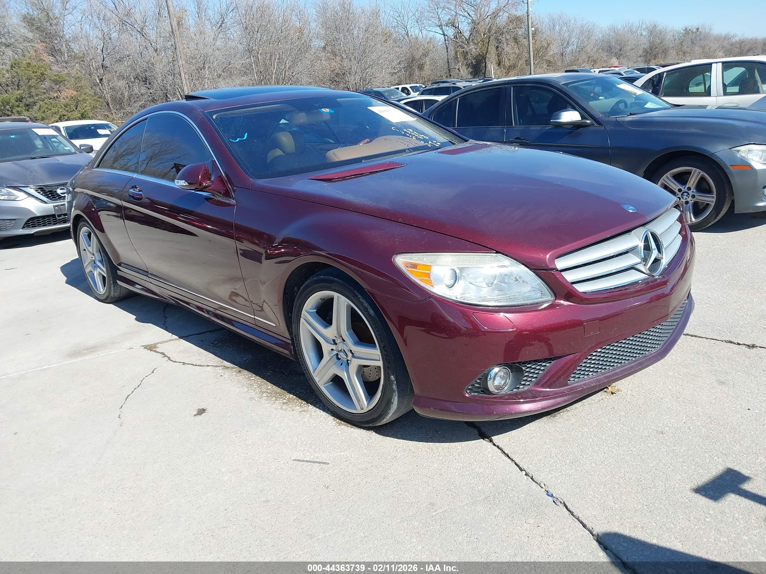 2007 Mercedes-benz Cl 550   Бордовый vin: WDDEJ71X97A006588