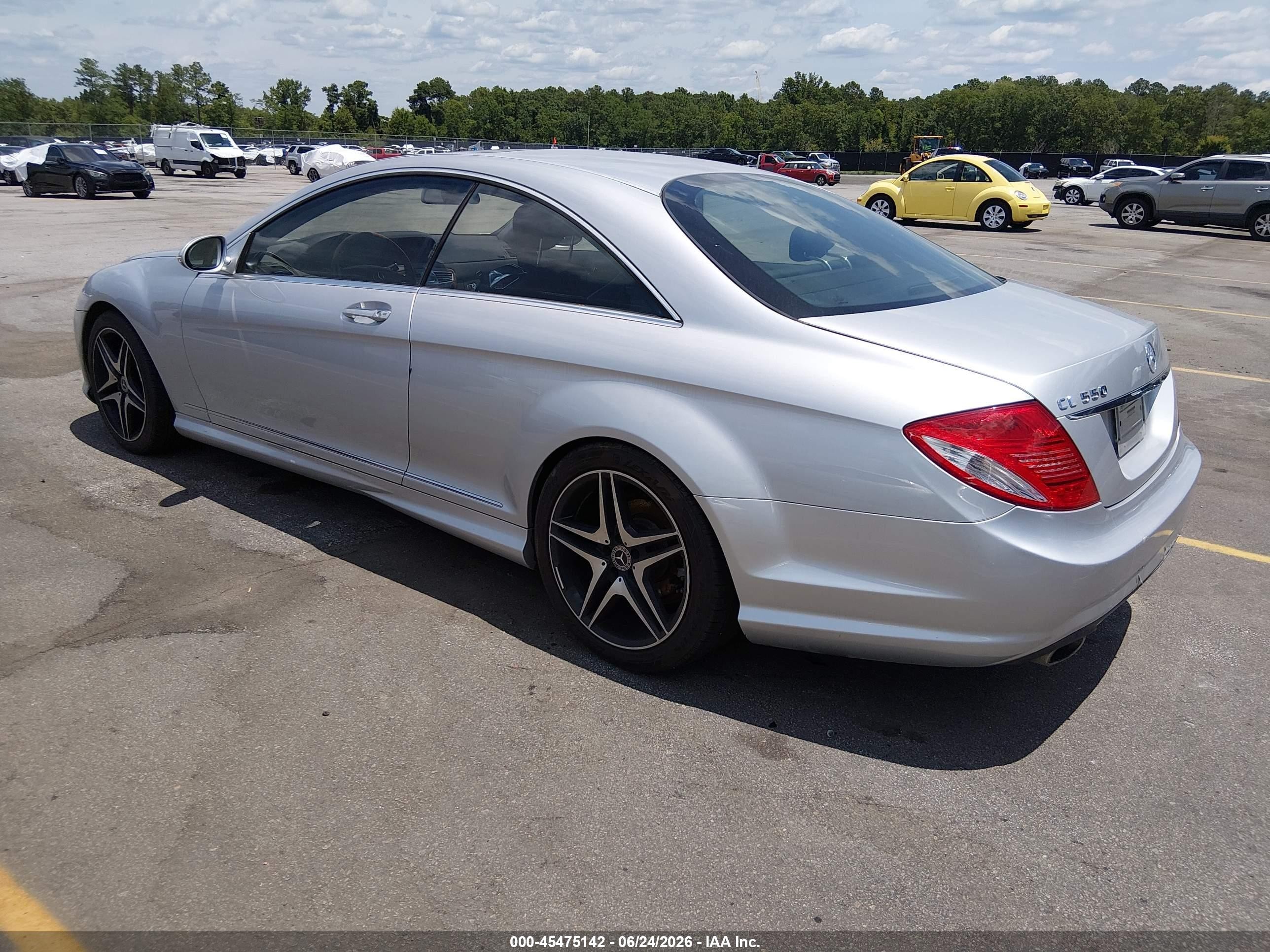 2008 Mercedes-benz Cl 550   Silver vin: WDDEJ71X98A018726