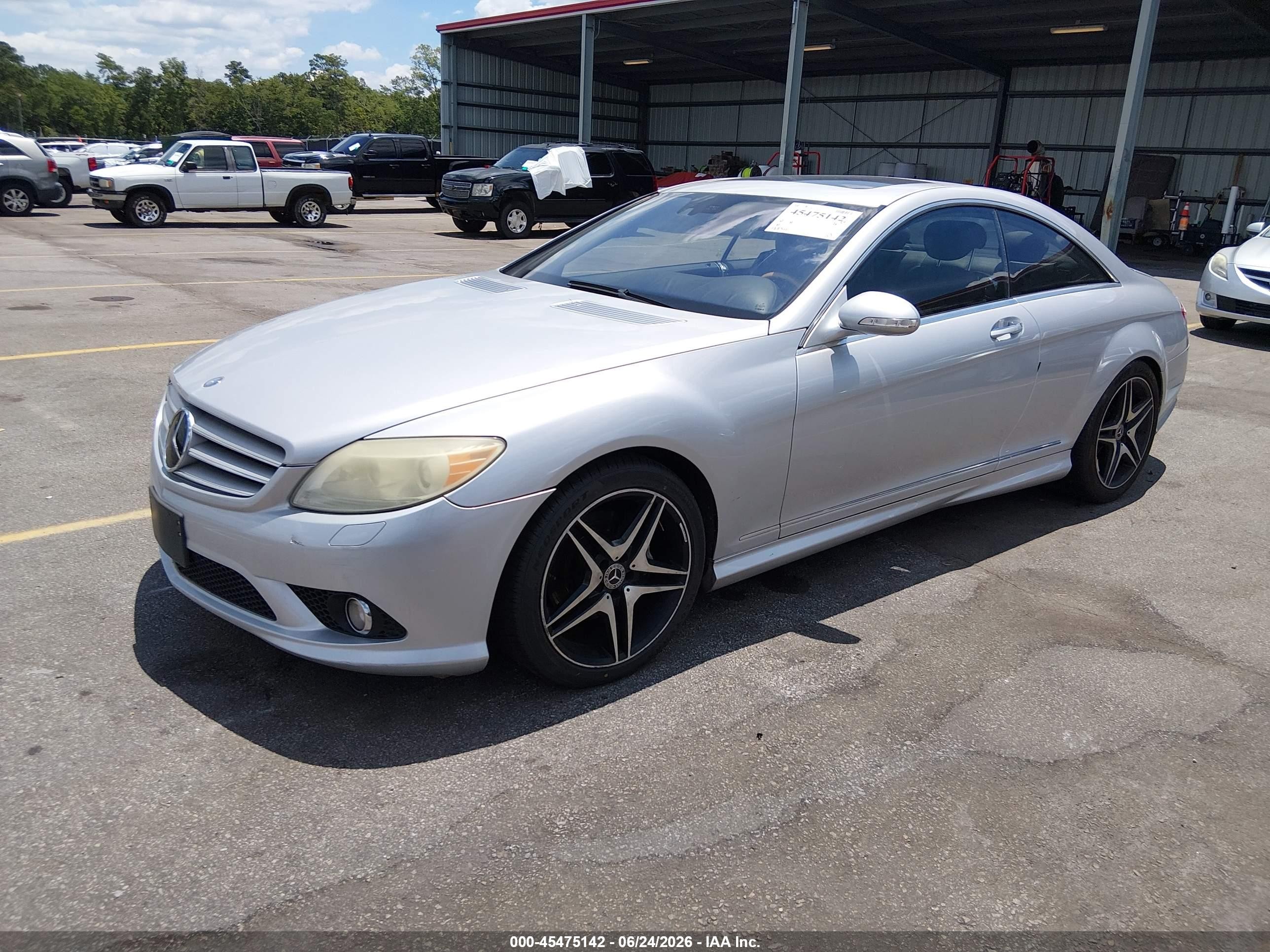 2008 Mercedes-benz Cl 550   Silver vin: WDDEJ71X98A018726