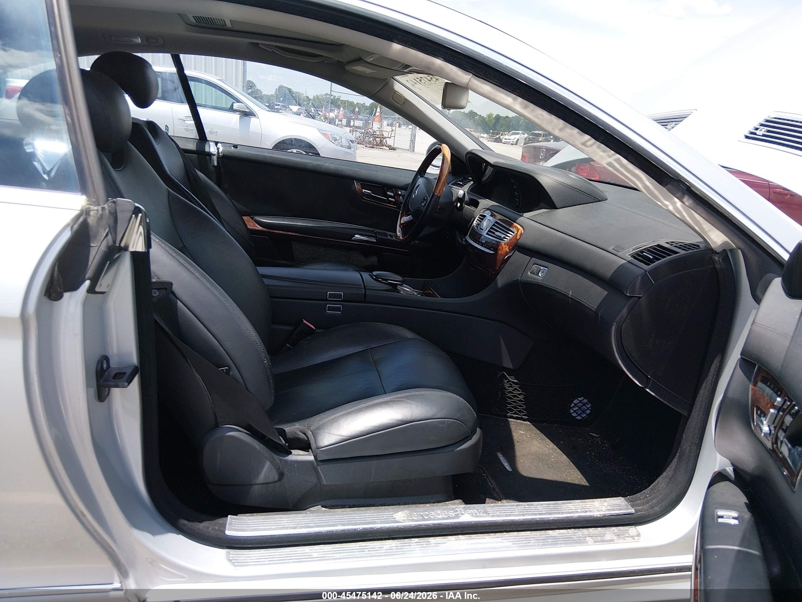 2008 Mercedes-benz Cl 550   Silver vin: WDDEJ71X98A018726