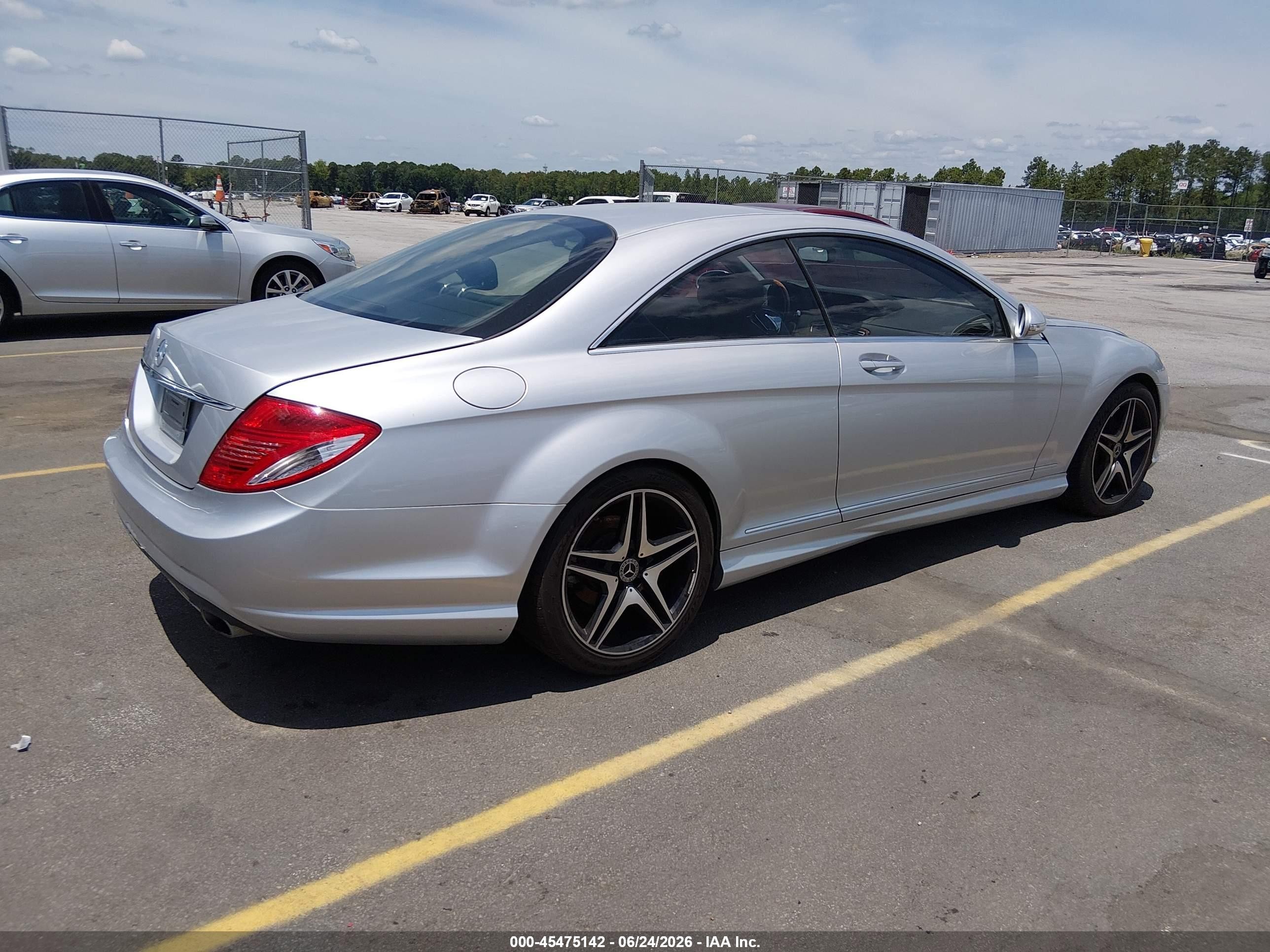 2008 Mercedes-benz Cl 550   Silver vin: WDDEJ71X98A018726