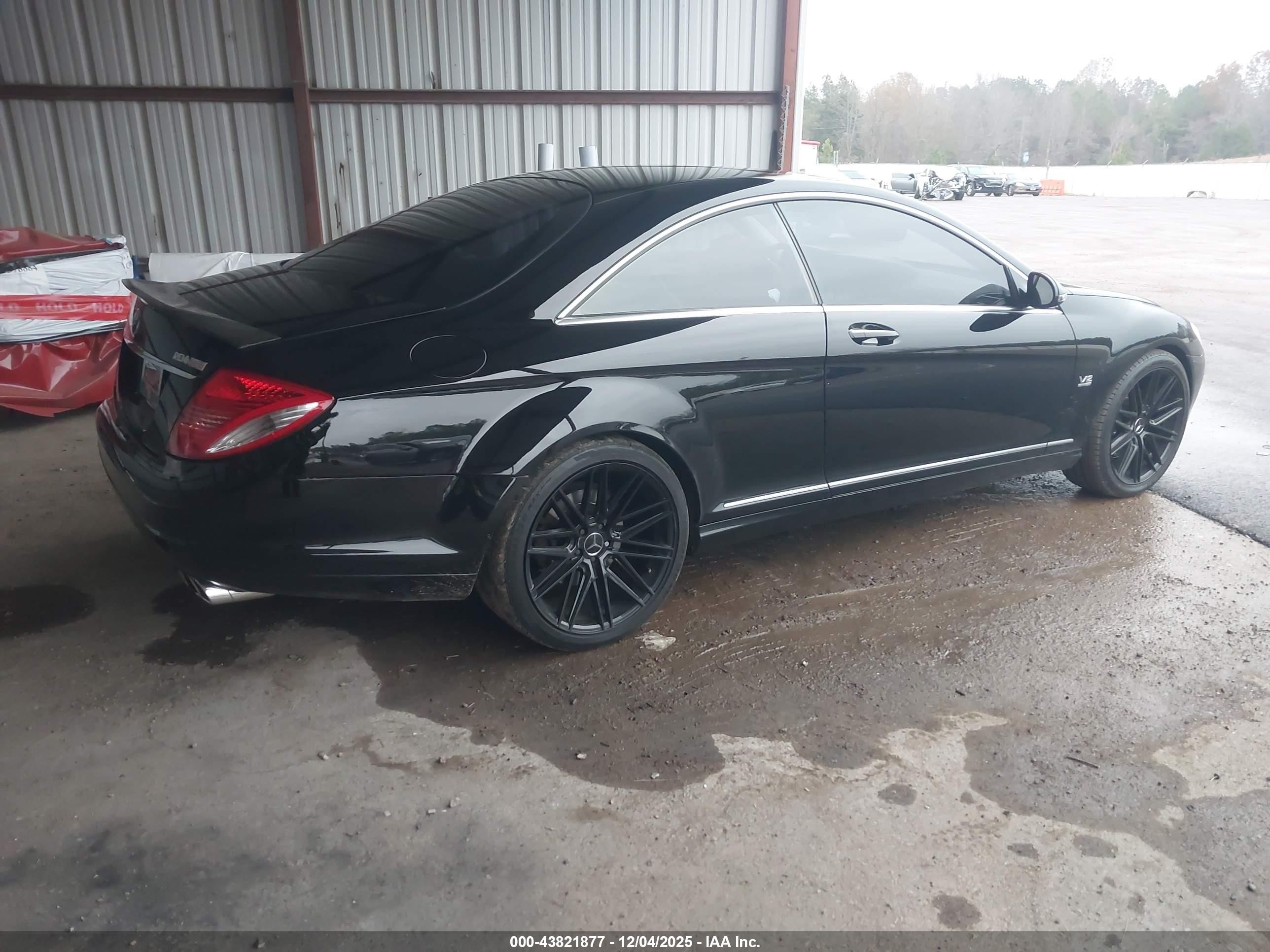 2008 Mercedes-benz Cl 600   Черный vin: WDDEJ76X18A017742