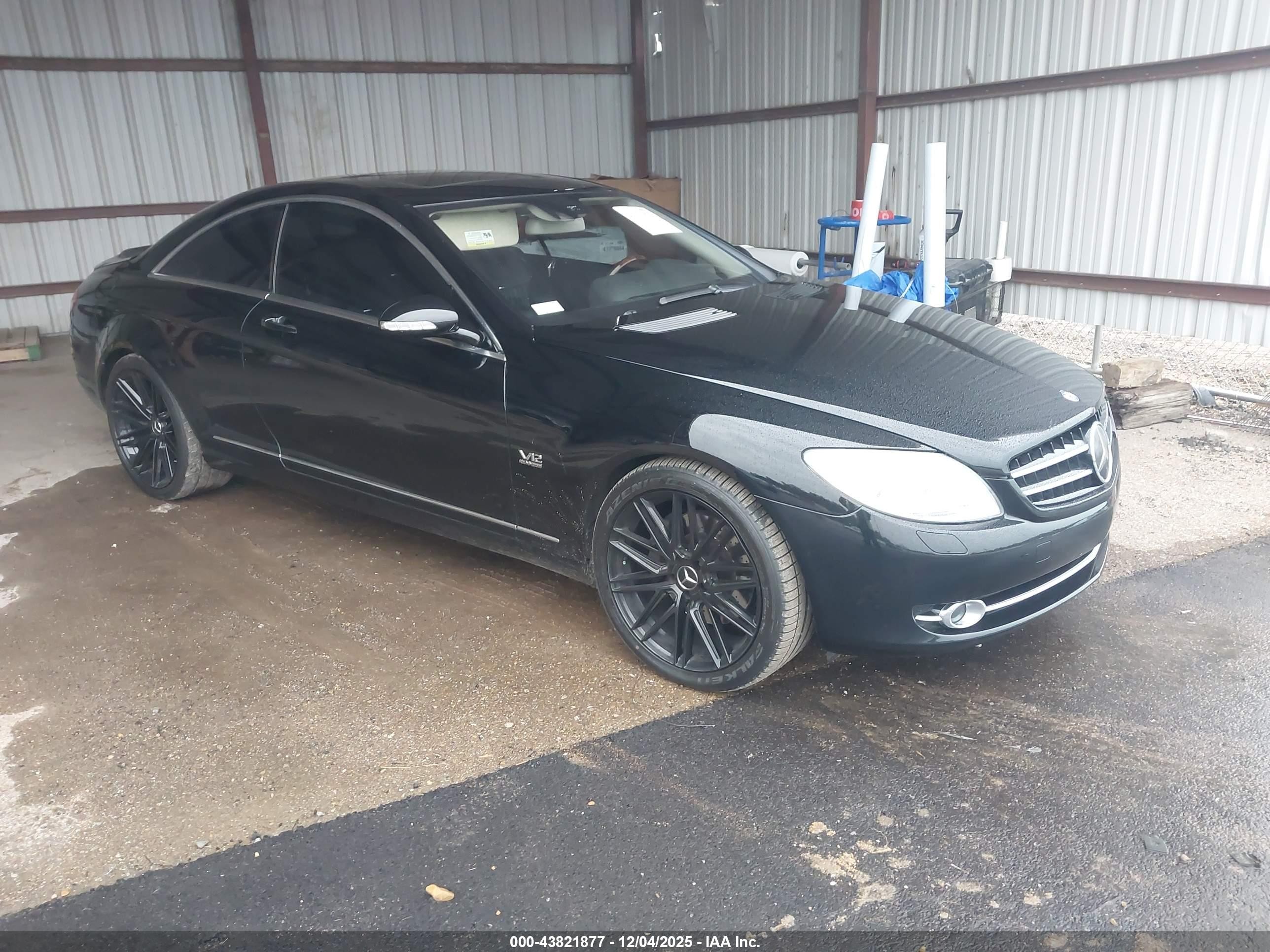 2008 Mercedes-benz Cl 600   Черный vin: WDDEJ76X18A017742