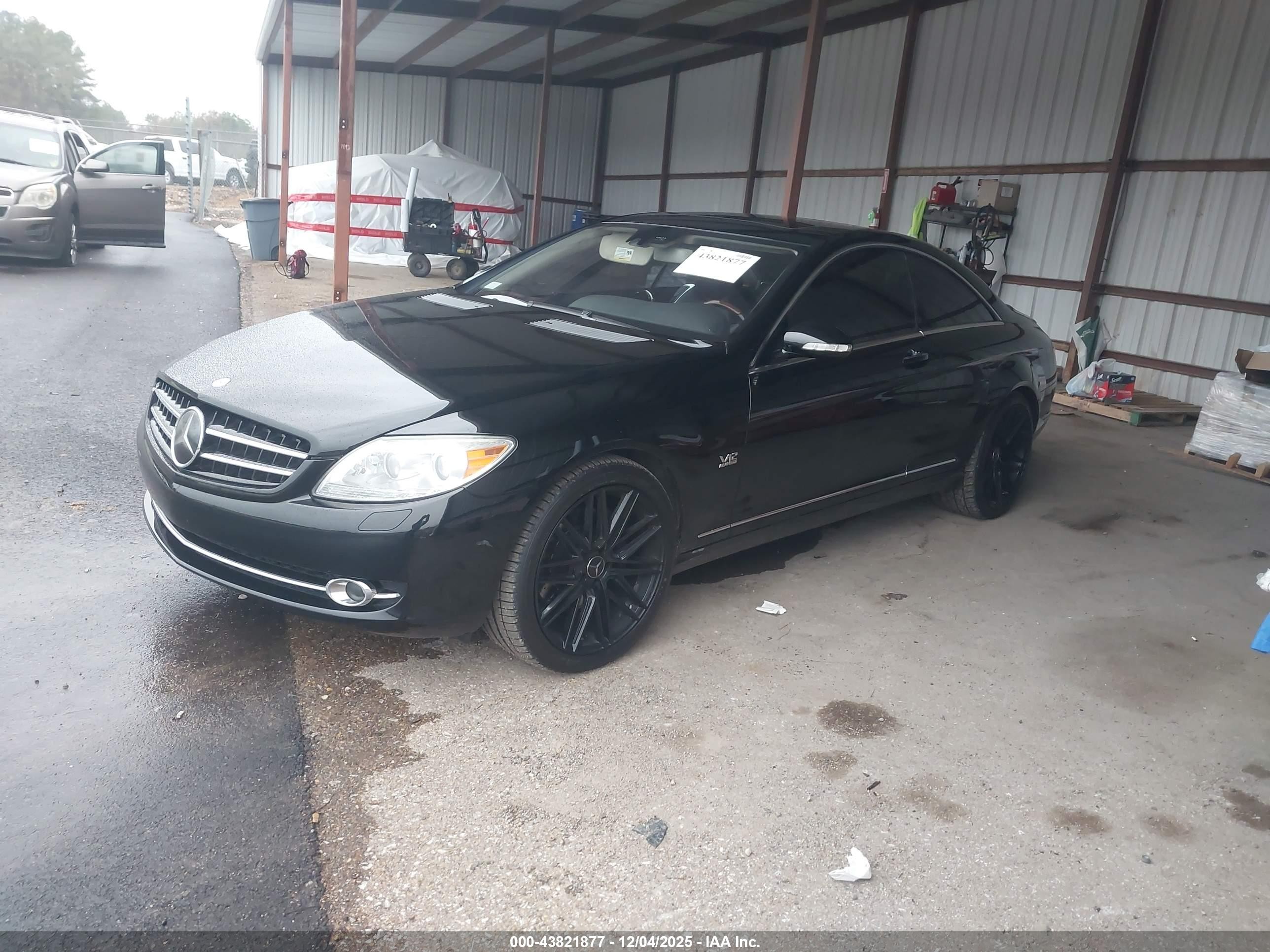2008 Mercedes-benz Cl 600   Черный vin: WDDEJ76X18A017742