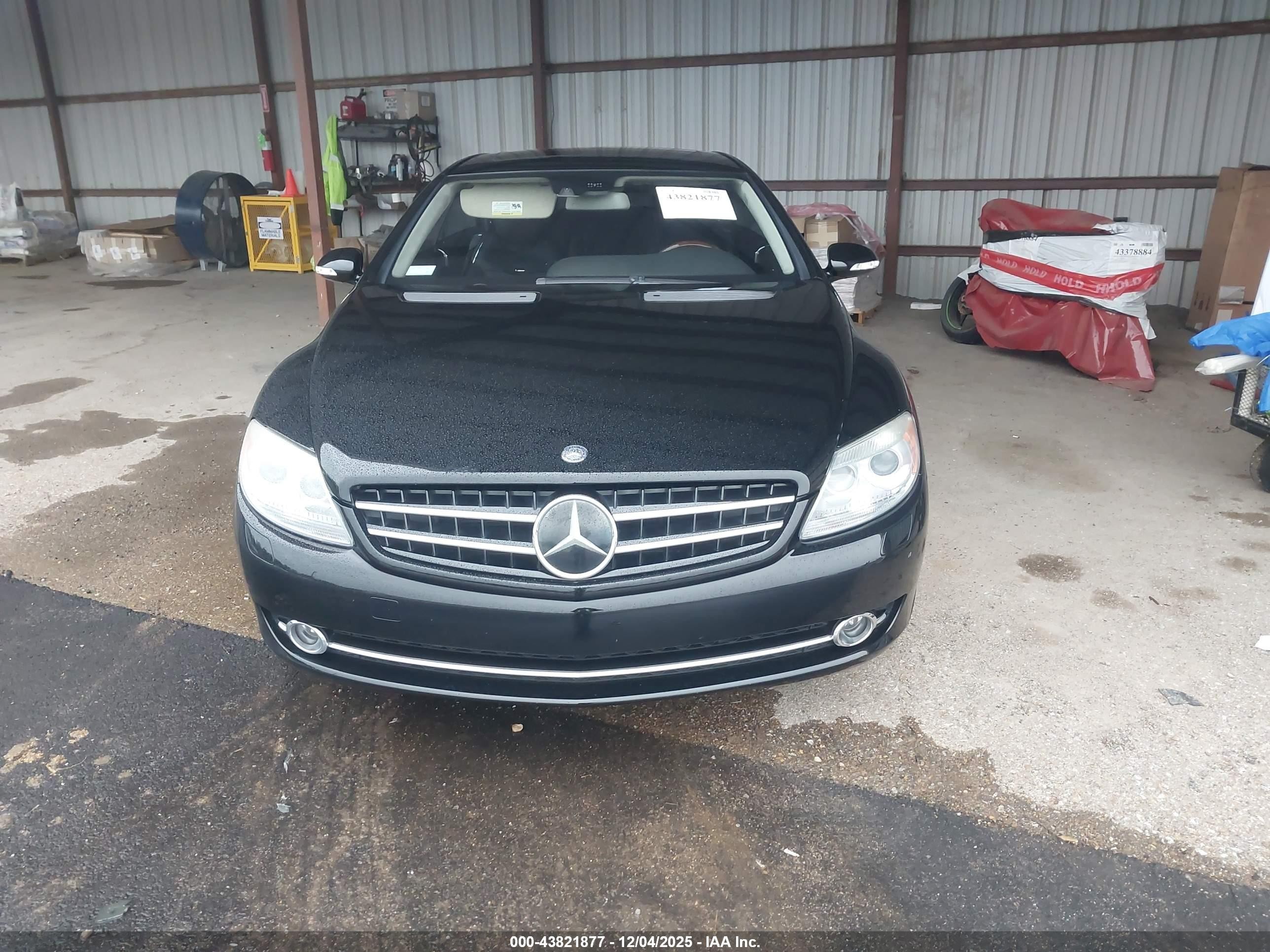 2008 Mercedes-benz Cl 600   Черный vin: WDDEJ76X18A017742