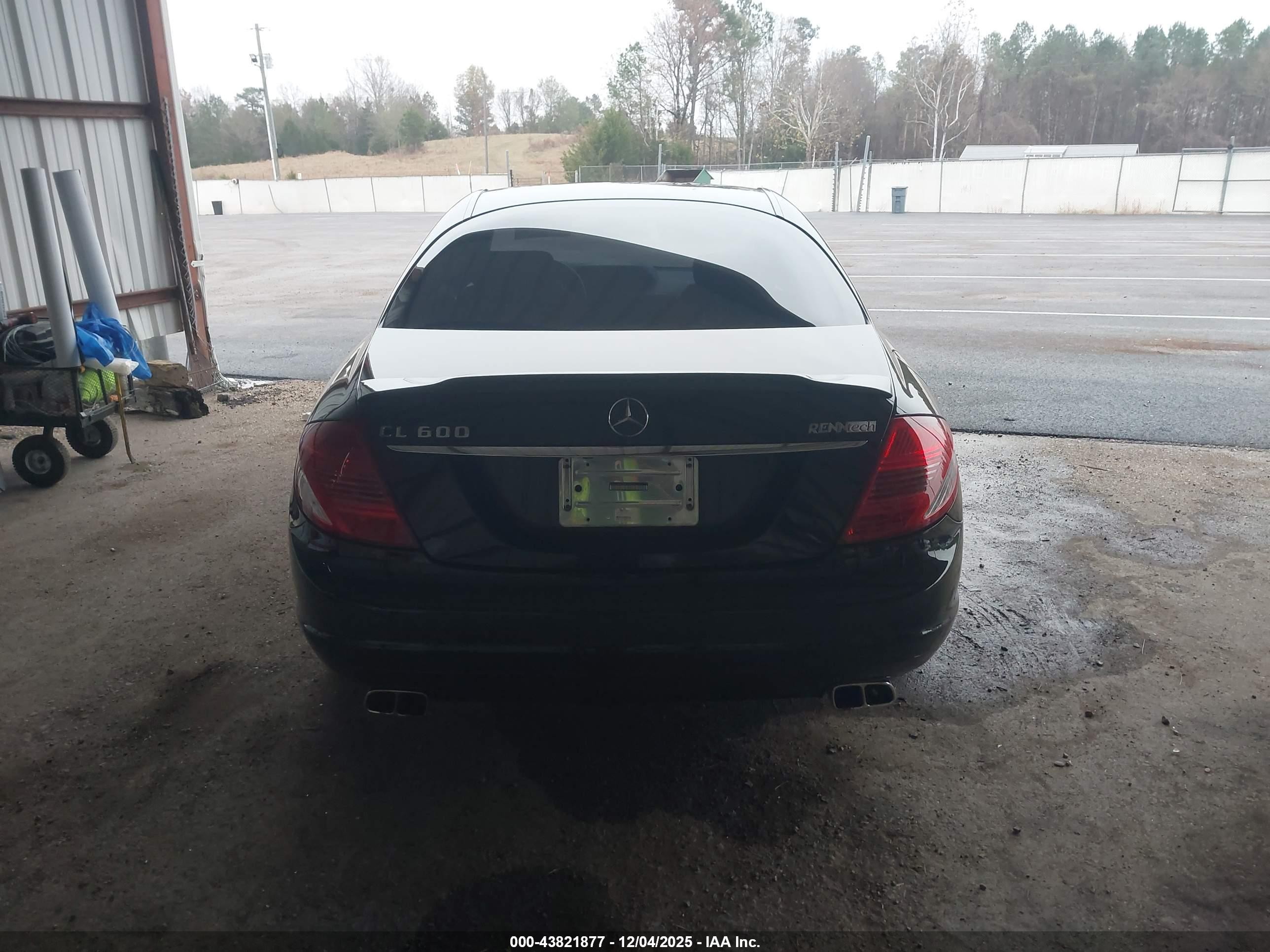 2008 Mercedes-benz Cl 600   Черный vin: WDDEJ76X18A017742