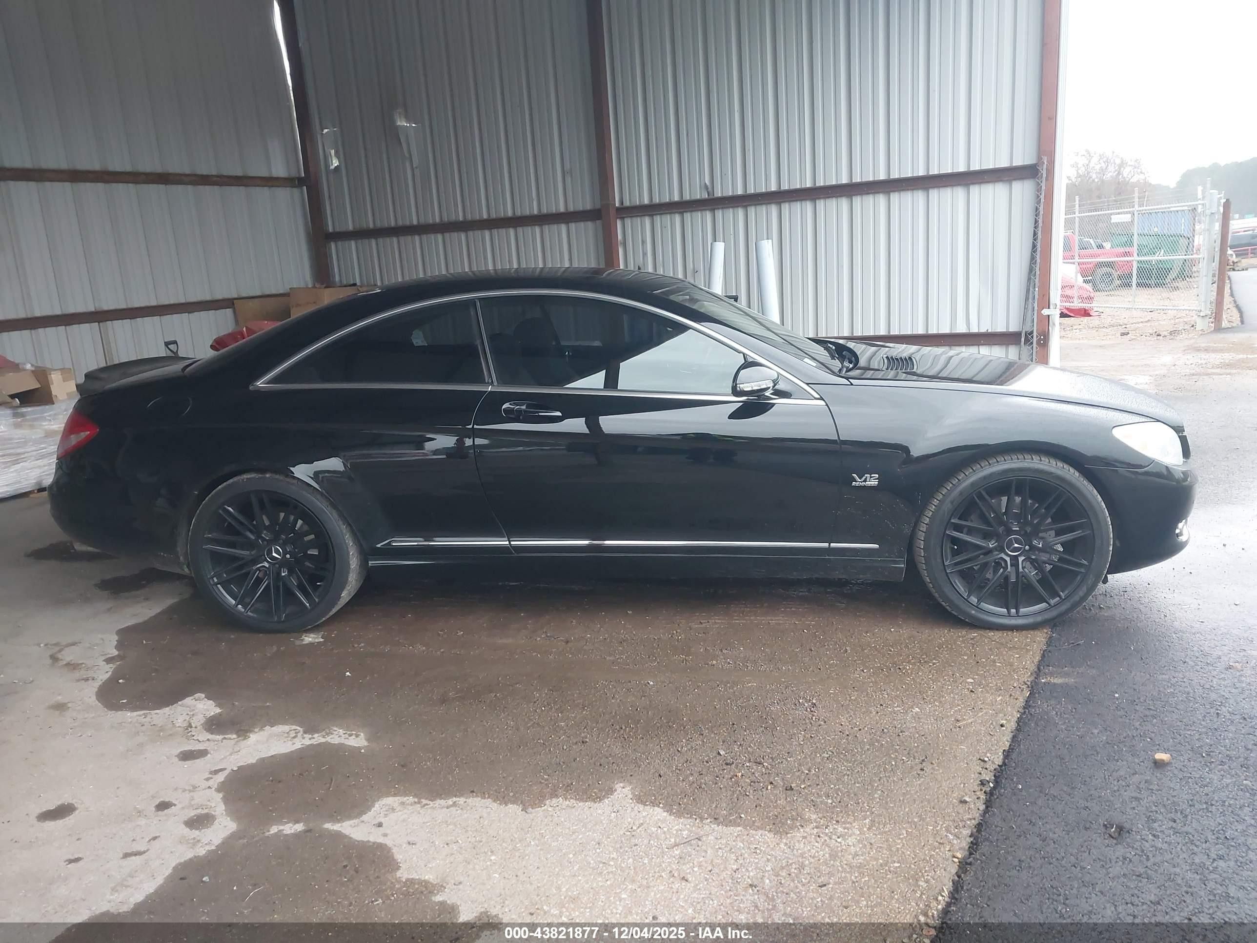 2008 Mercedes-benz Cl 600   Черный vin: WDDEJ76X18A017742