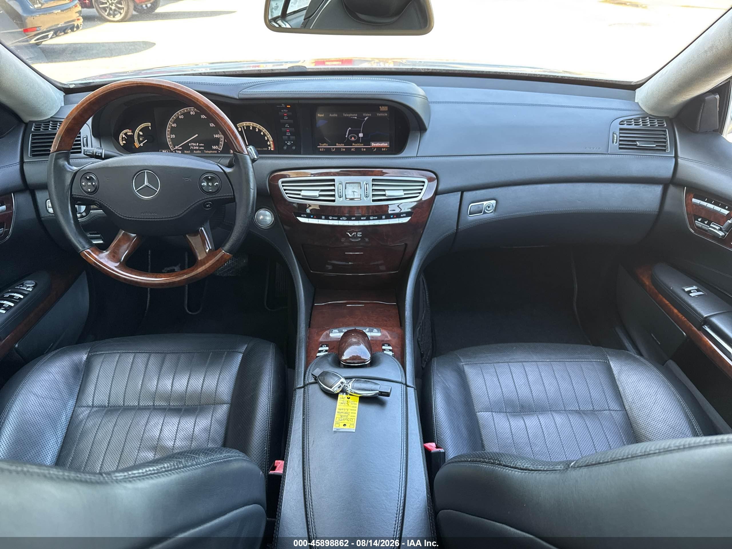2008 Mercedes-benz Cl 600   Silver vin: WDDEJ76X28A017815