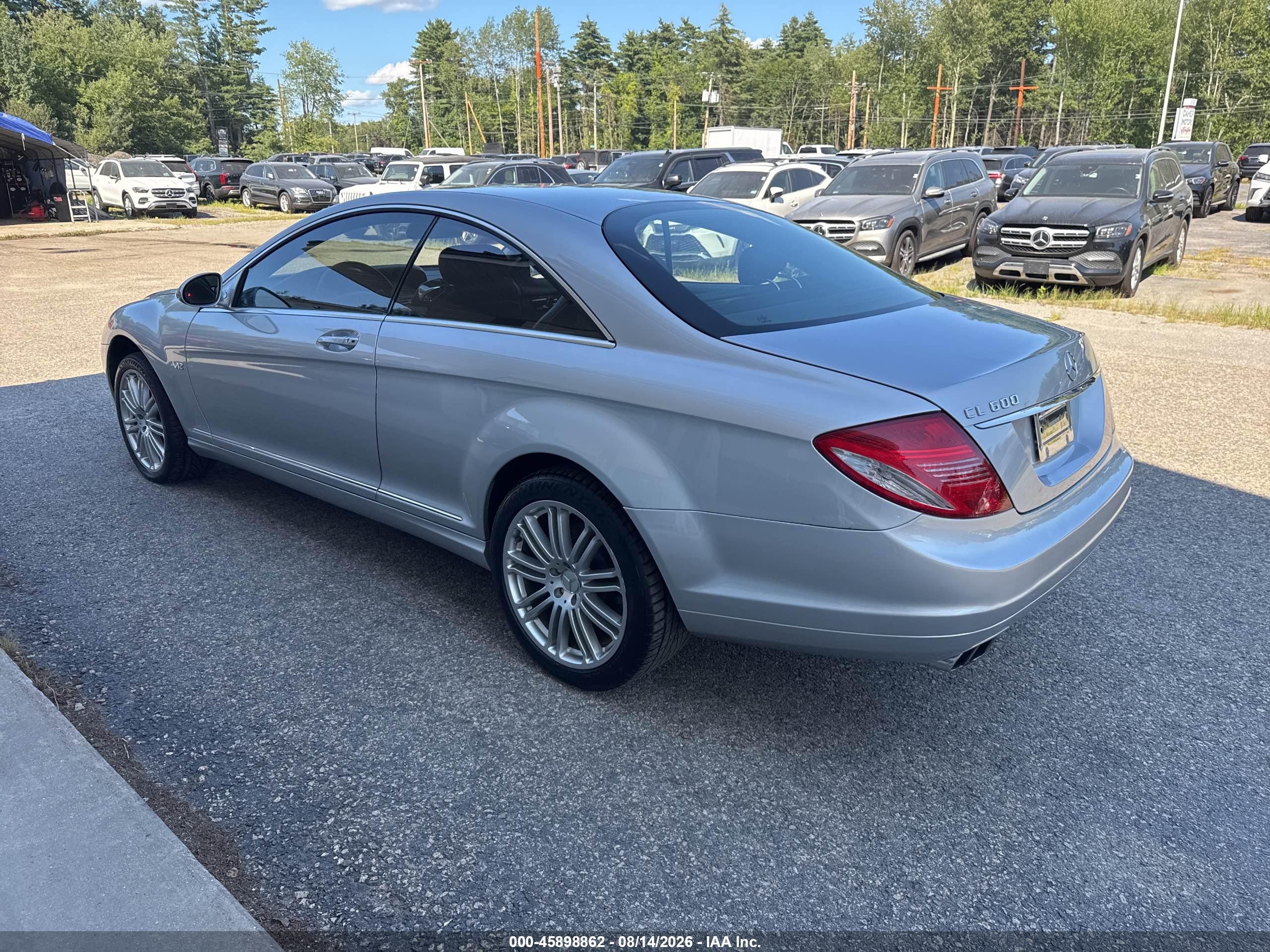 2008 Mercedes-benz Cl 600   Silver vin: WDDEJ76X28A017815