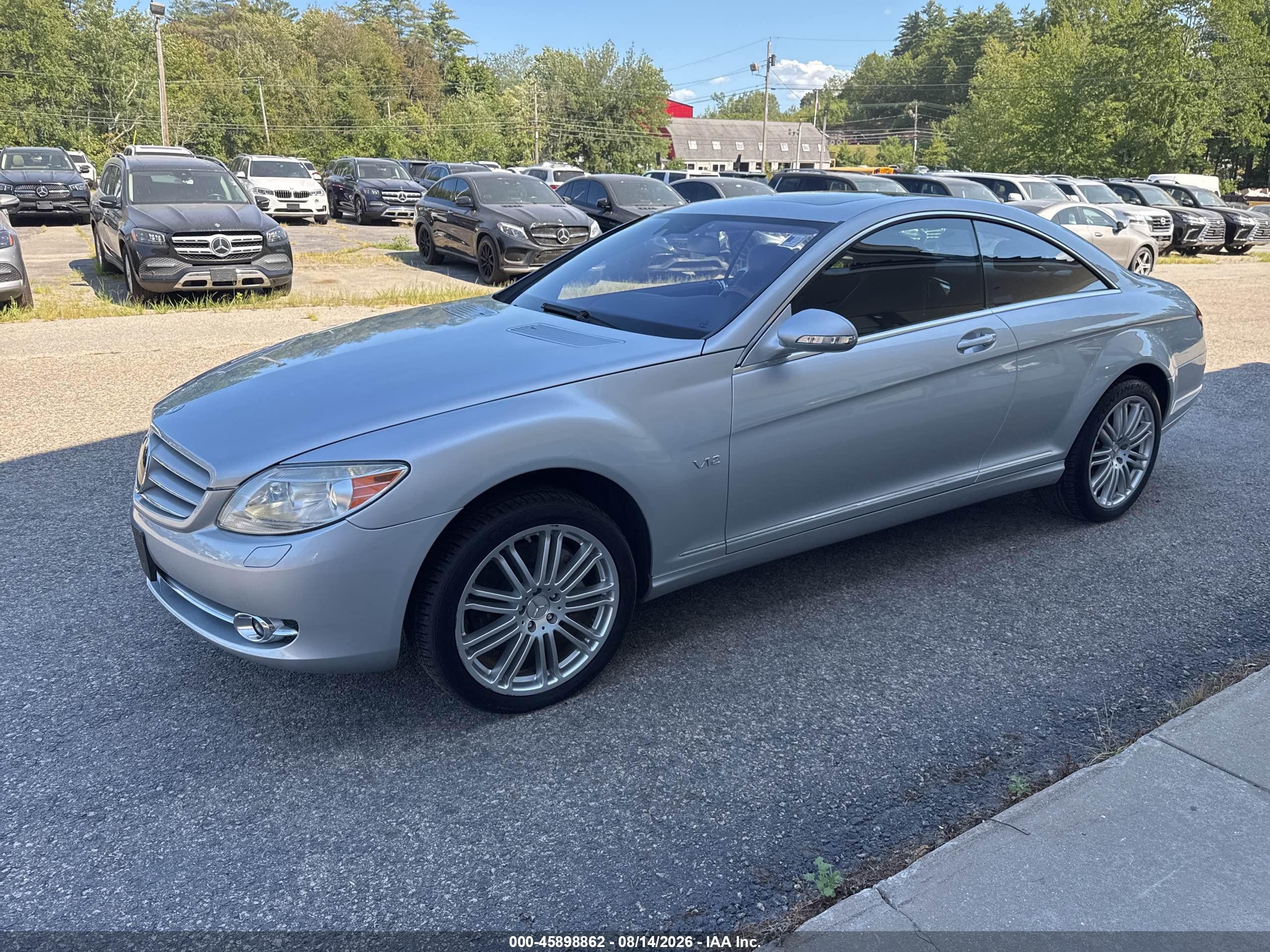 2008 Mercedes-benz Cl 600   Silver vin: WDDEJ76X28A017815