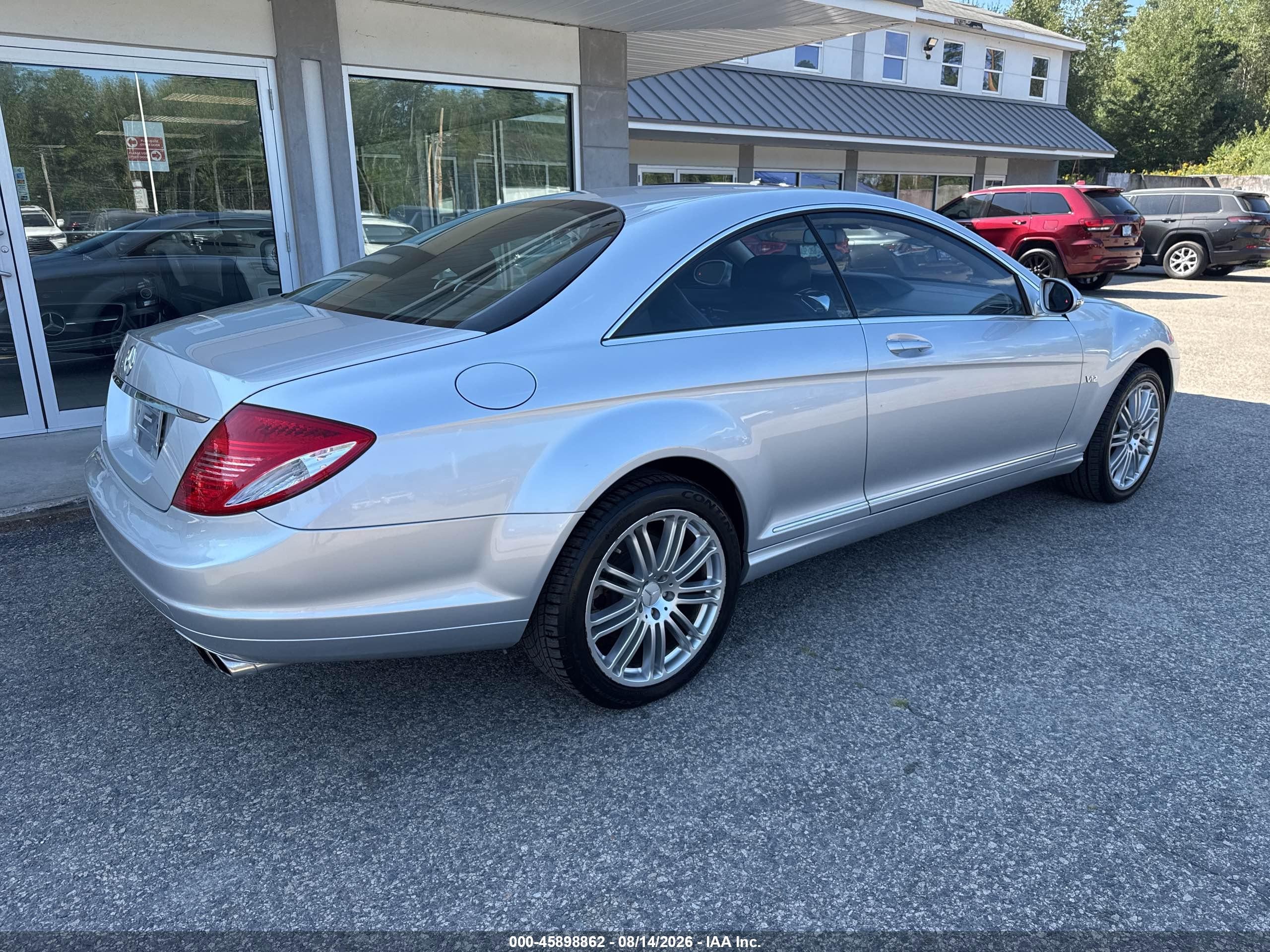 2008 Mercedes-benz Cl 600   Silver vin: WDDEJ76X28A017815