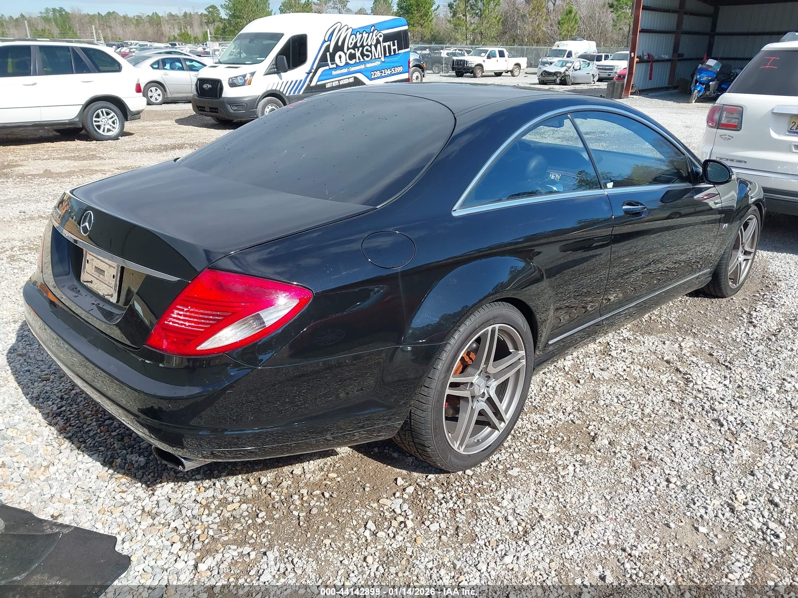 2007 Mercedes-benz Cl 600   Черный vin: WDDEJ76X77A003357