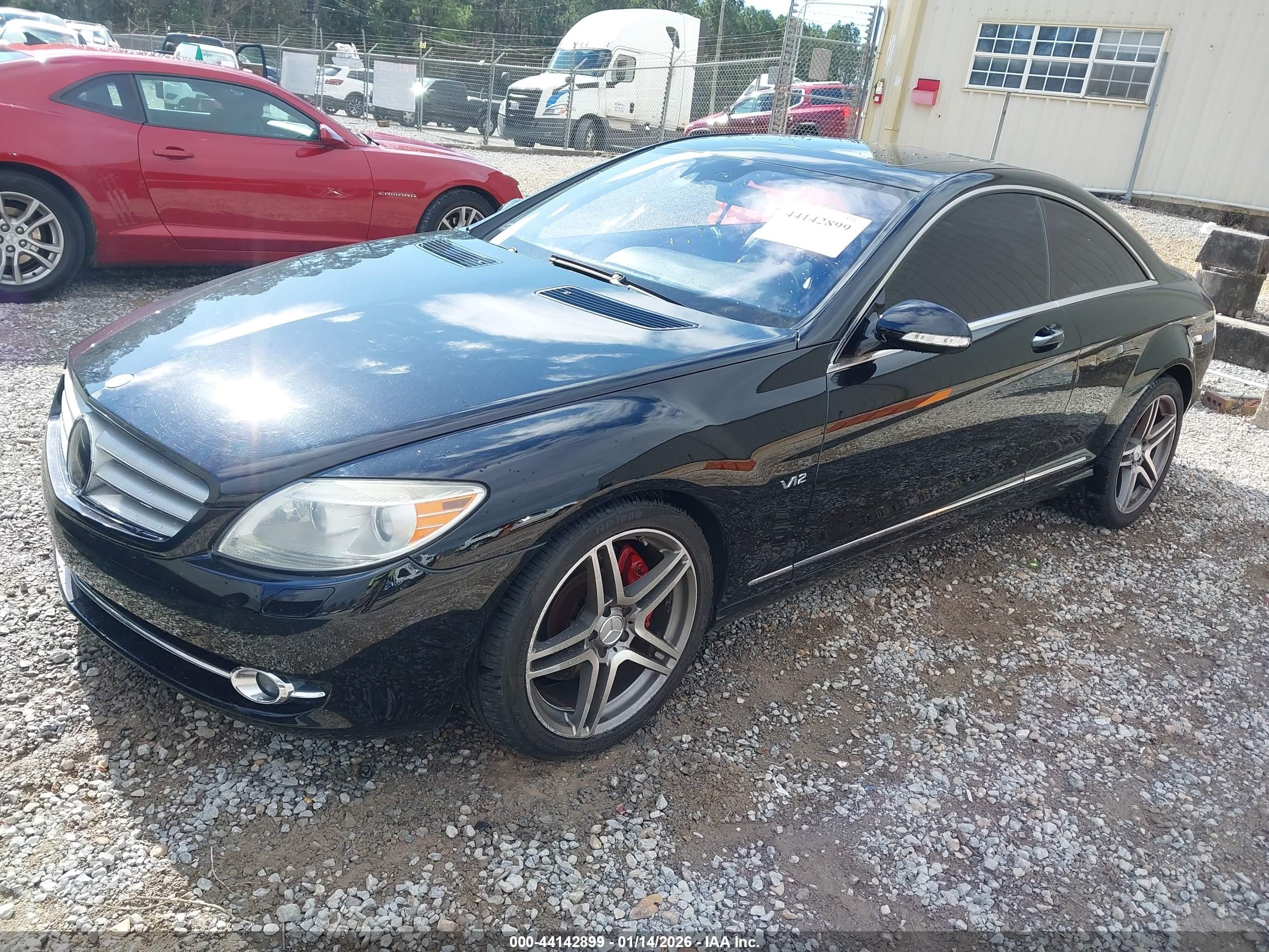 2007 Mercedes-benz Cl 600   Черный vin: WDDEJ76X77A003357