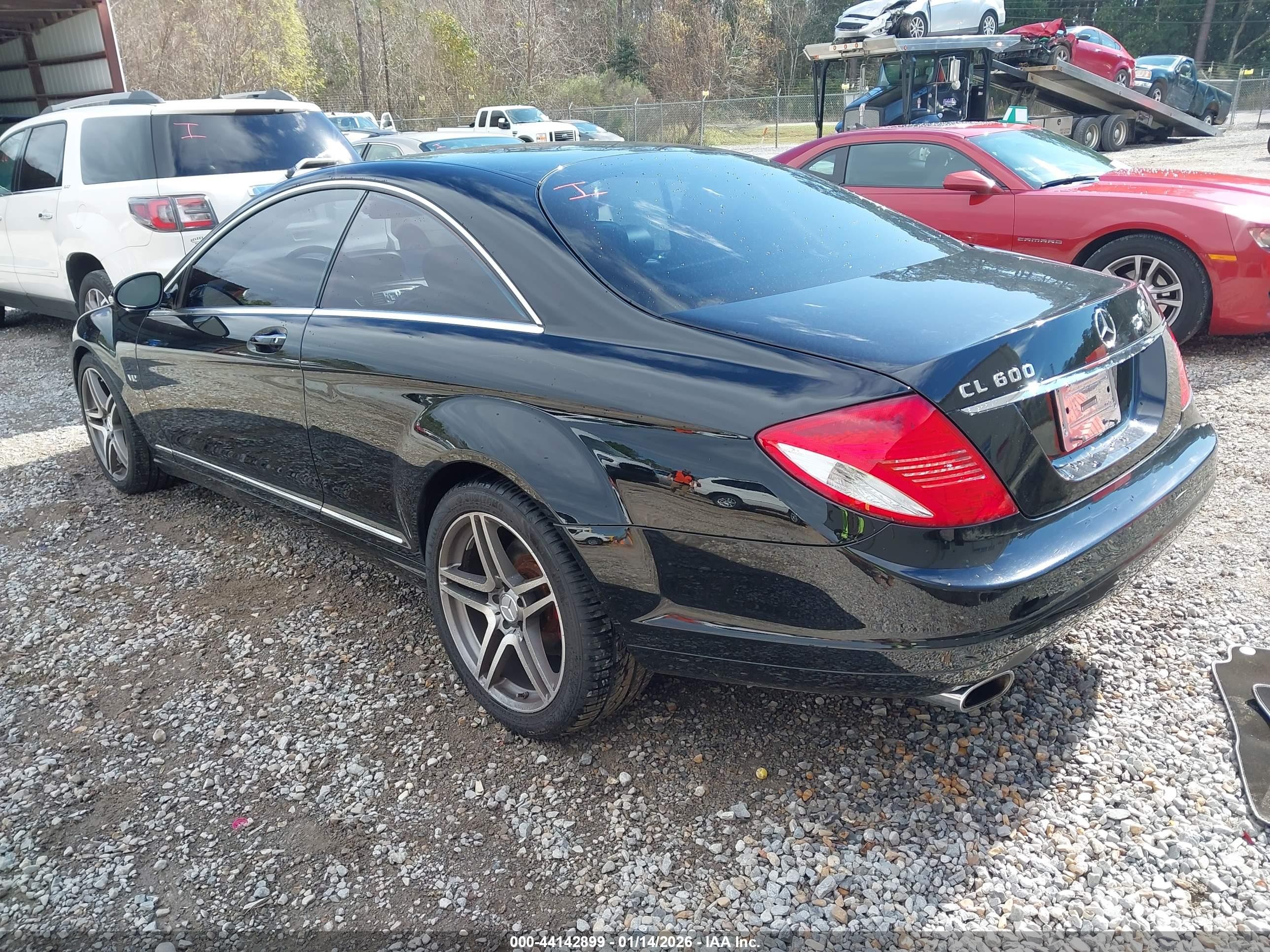 2007 Mercedes-benz Cl 600   Черный vin: WDDEJ76X77A003357