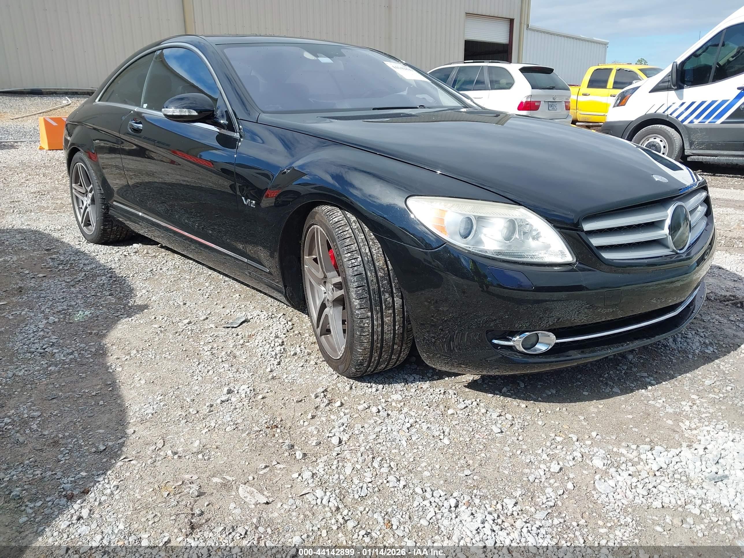 2007 Mercedes-benz Cl 600   Черный vin: WDDEJ76X77A003357
