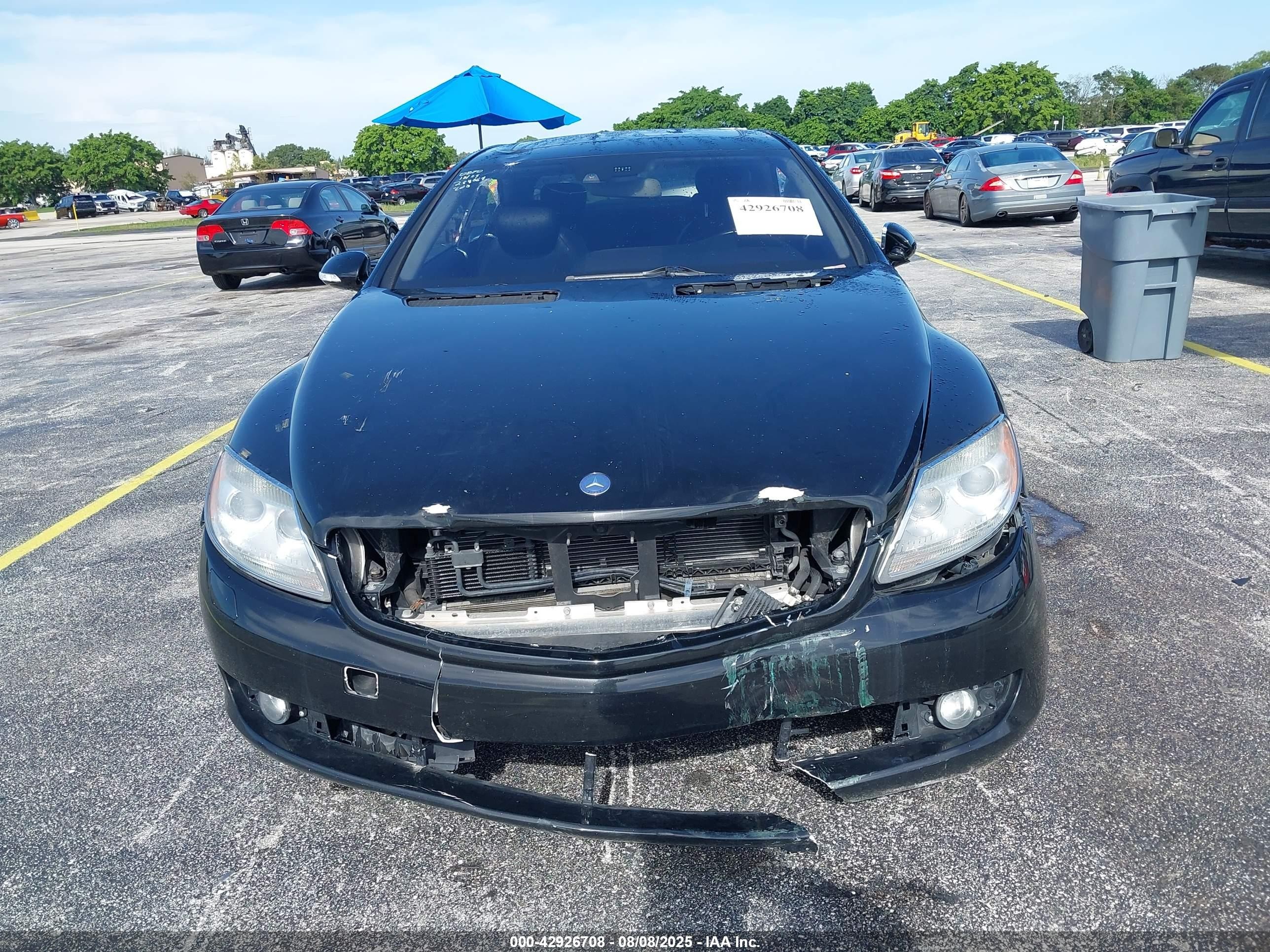 2008 Mercedes-benz Cl 600   Black vin: WDDEJ76X78A011282