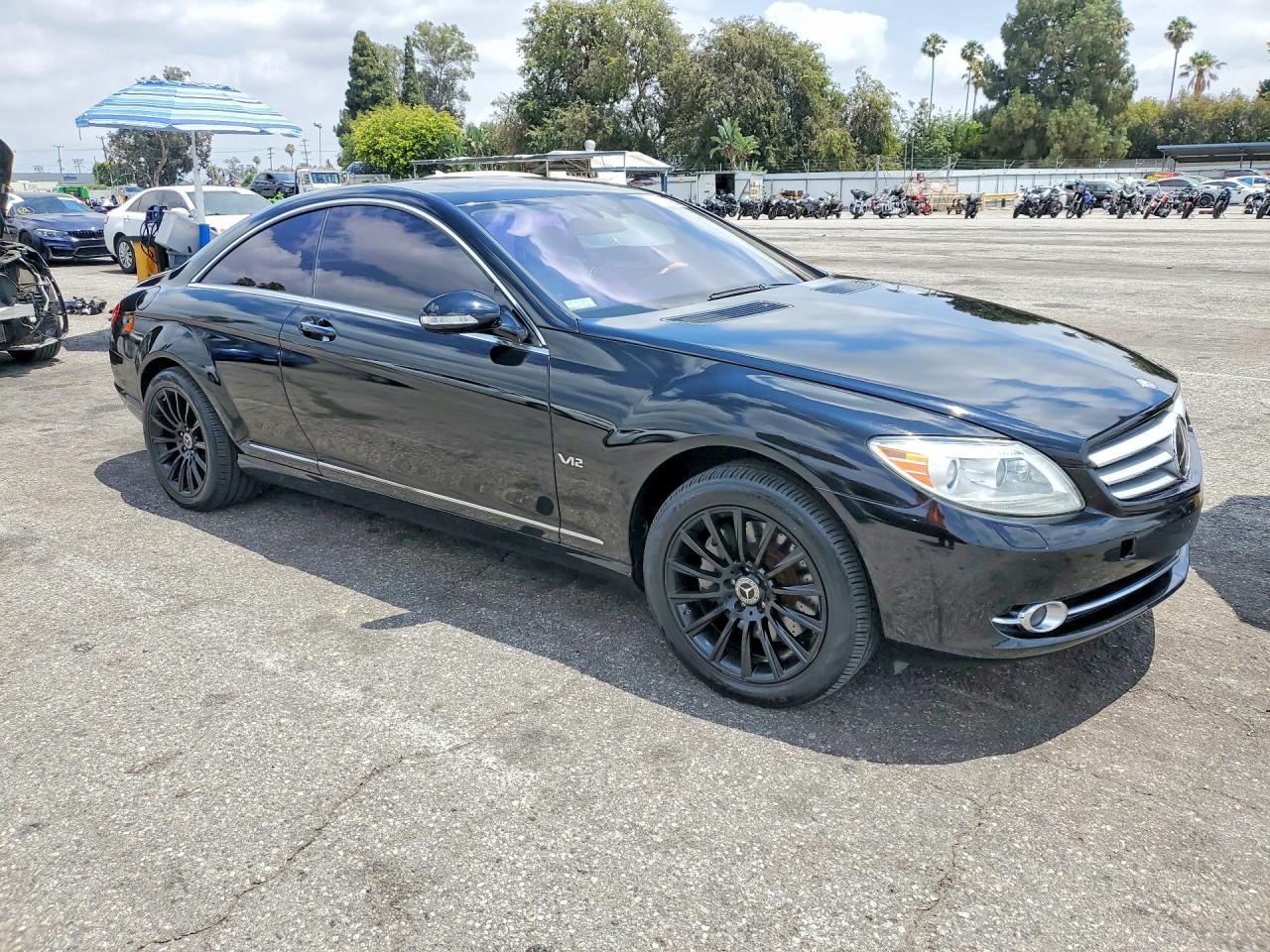 2008 Mercedes-benz Cl 600 Black vin: WDDEJ76X78A014618