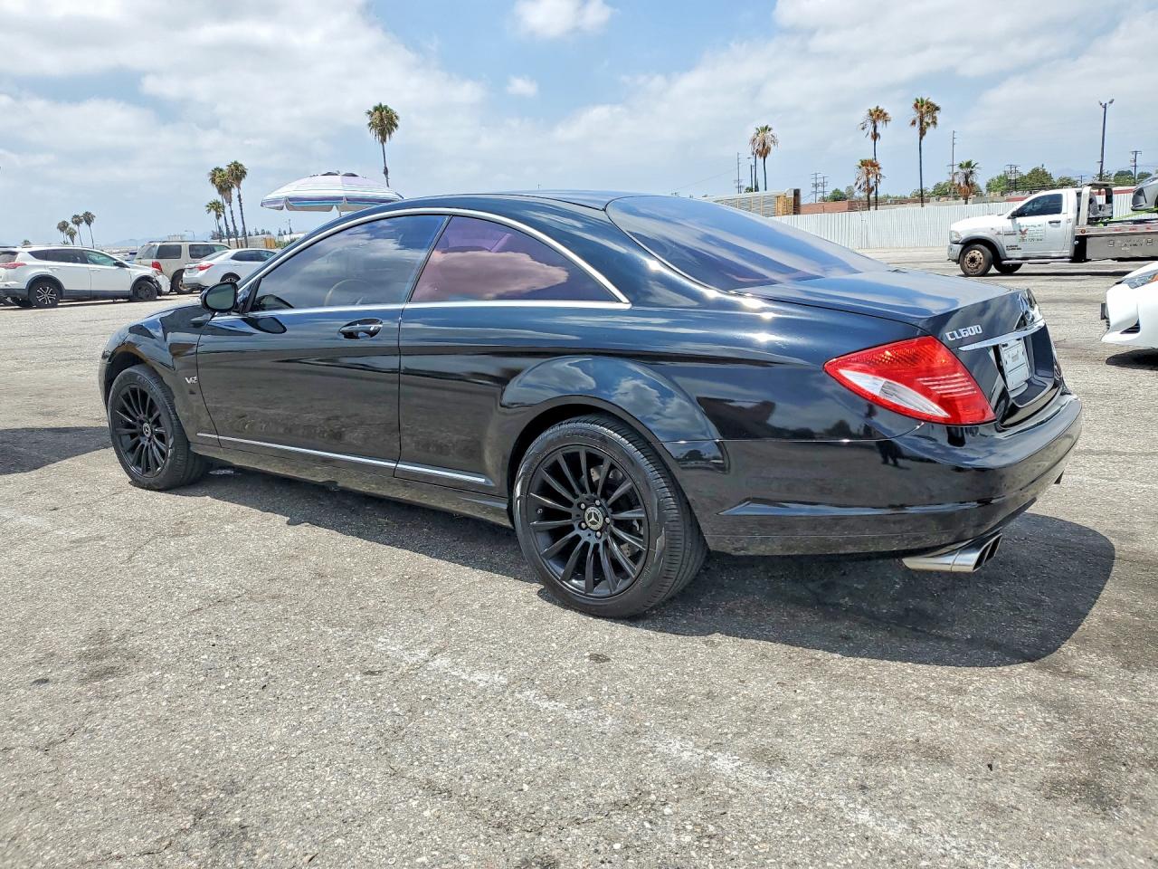 2008 Mercedes-benz Cl 600 Black vin: WDDEJ76X78A014618