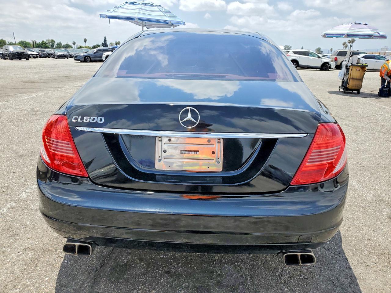 2008 Mercedes-benz Cl 600 Black vin: WDDEJ76X78A014618