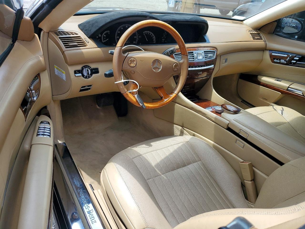 2008 Mercedes-benz Cl 600 Black vin: WDDEJ76X78A014618