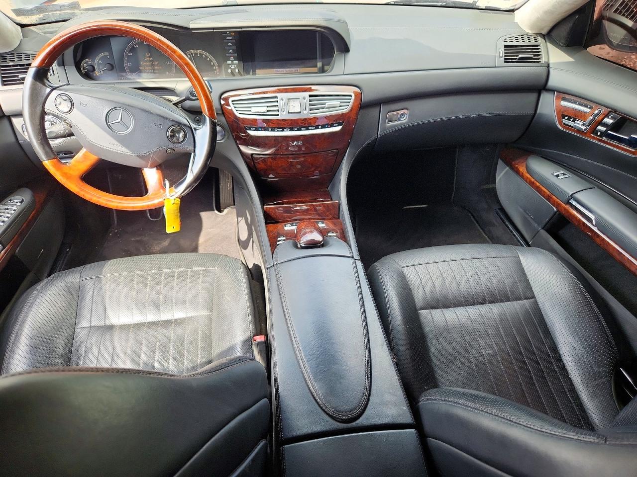 2008 Mercedes-benz Cl 600 Black vin: WDDEJ76X78A015042