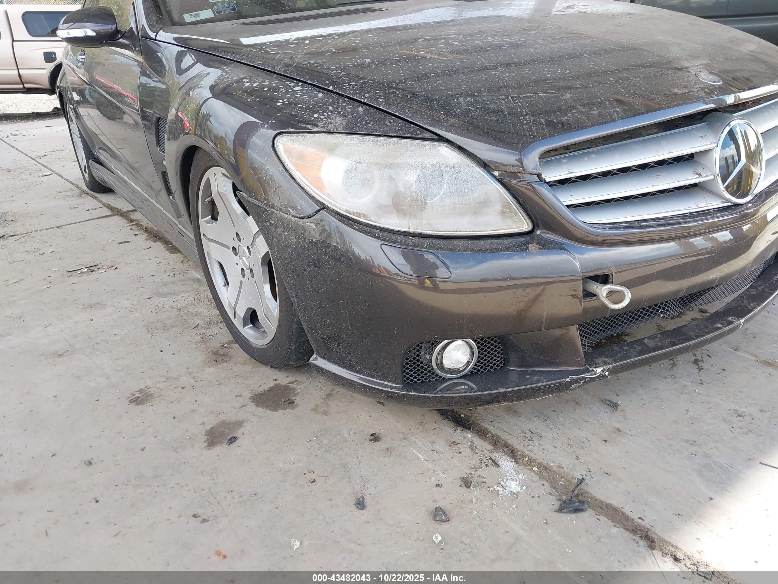 2007 Mercedes-benz Cl 600   Gray vin: WDDEJ76X97A007023