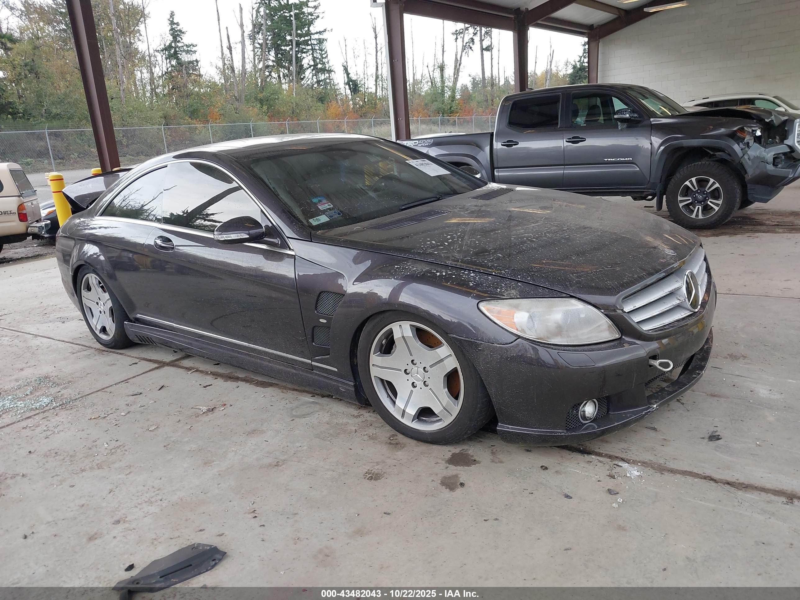 2007 Mercedes-benz Cl 600   Серый vin: WDDEJ76X97A007023