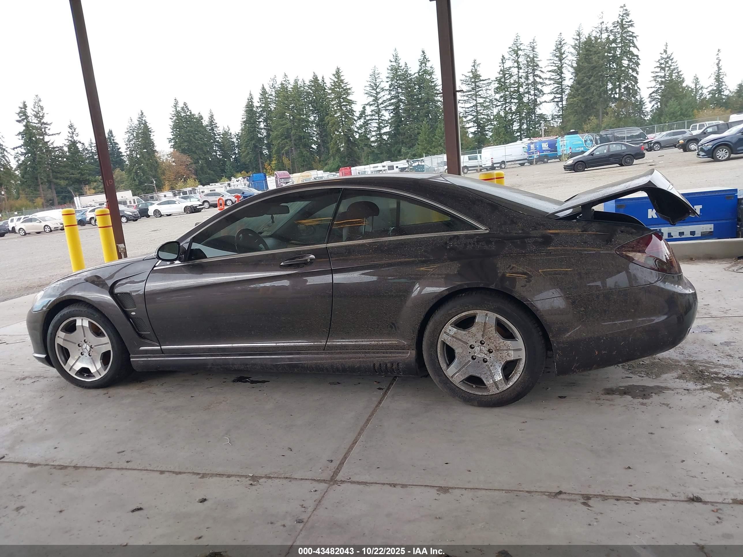 2007 Mercedes-benz Cl 600   Gray vin: WDDEJ76X97A007023