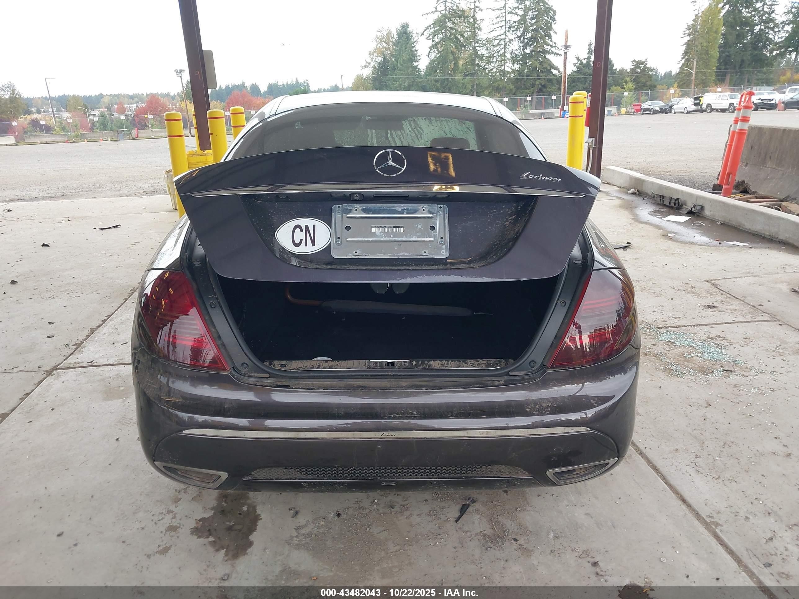 2007 Mercedes-benz Cl 600   Gray vin: WDDEJ76X97A007023