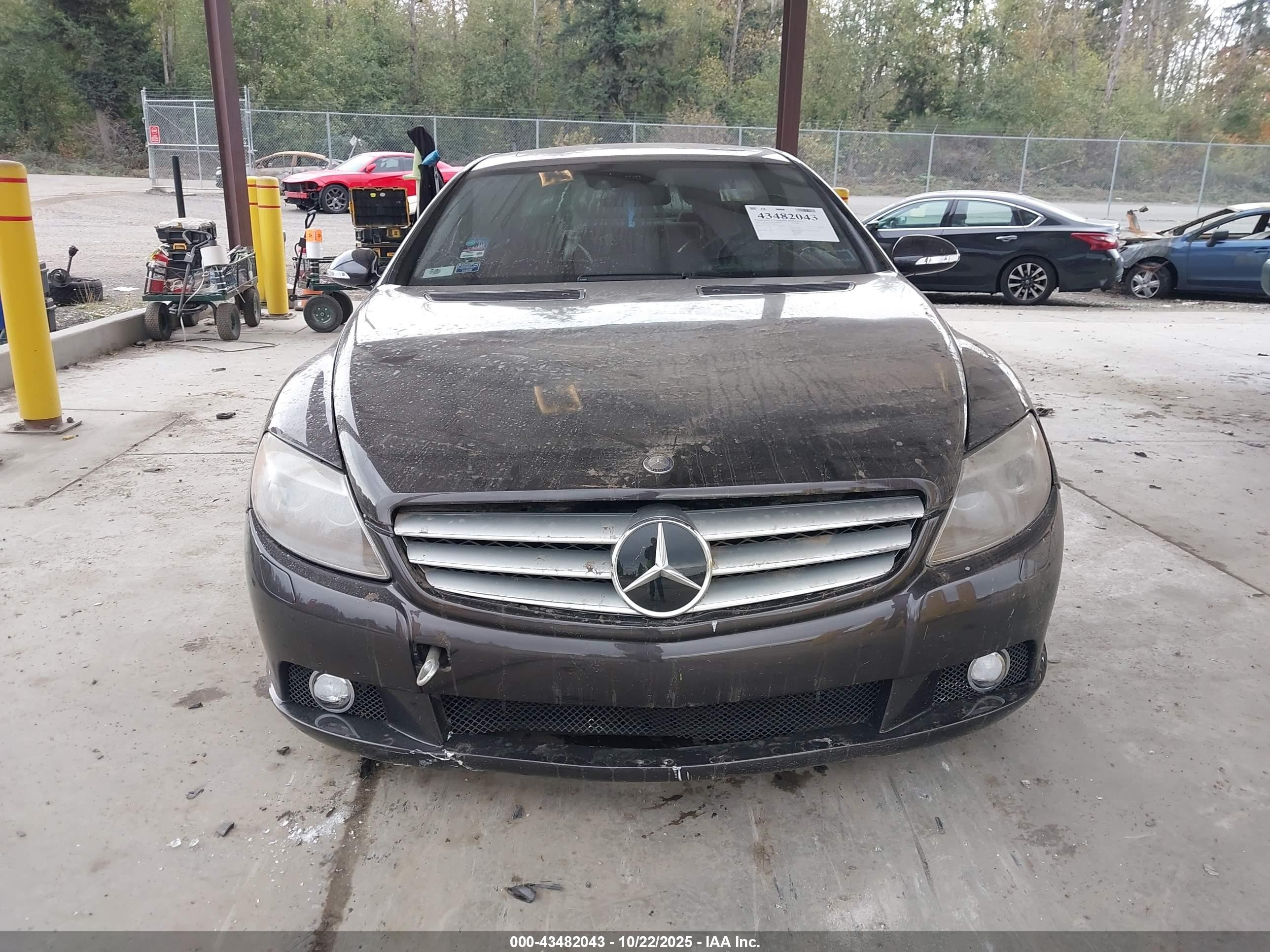 2007 Mercedes-benz Cl 600   Gray vin: WDDEJ76X97A007023
