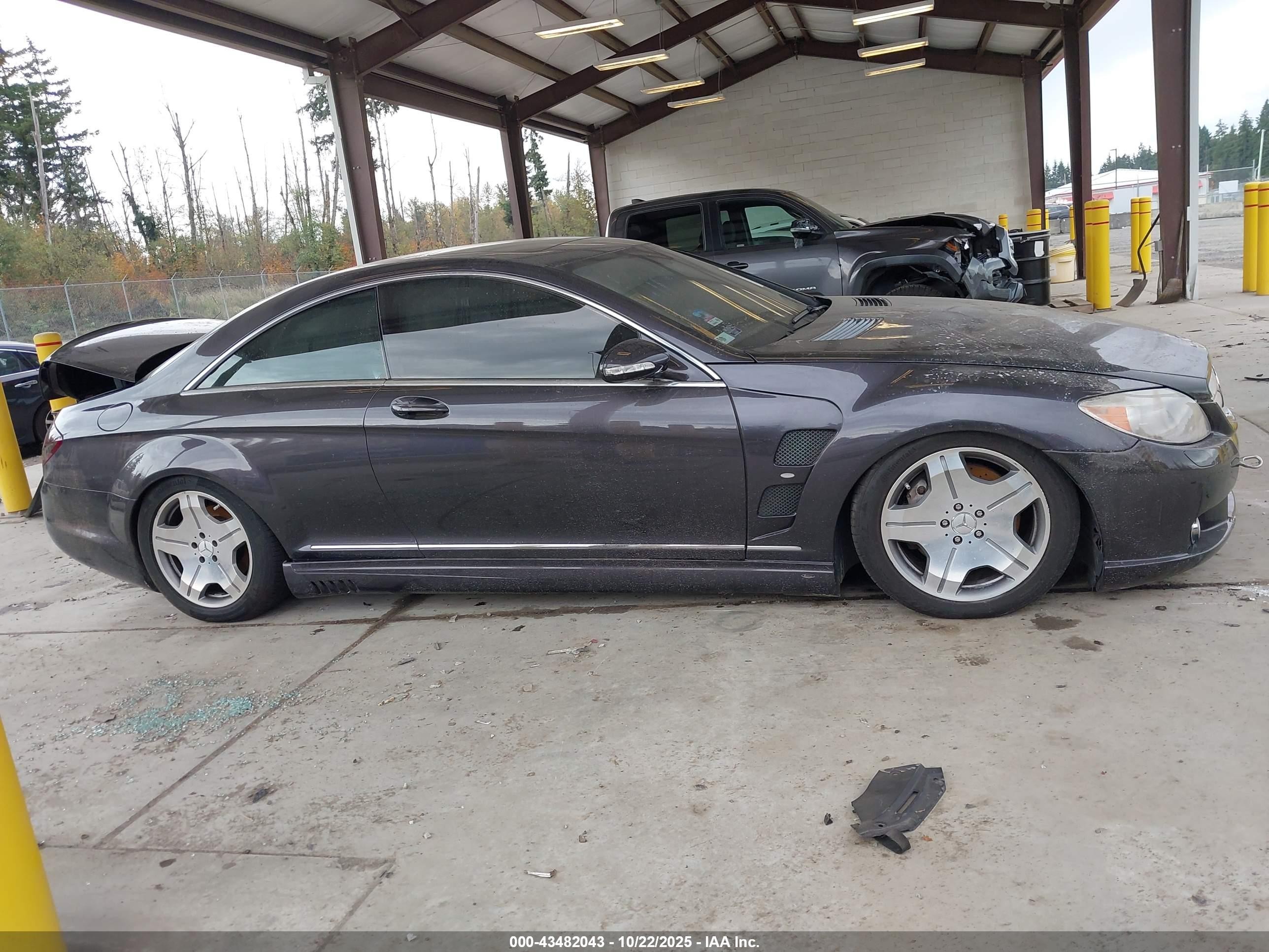 2007 Mercedes-benz Cl 600   Gray vin: WDDEJ76X97A007023