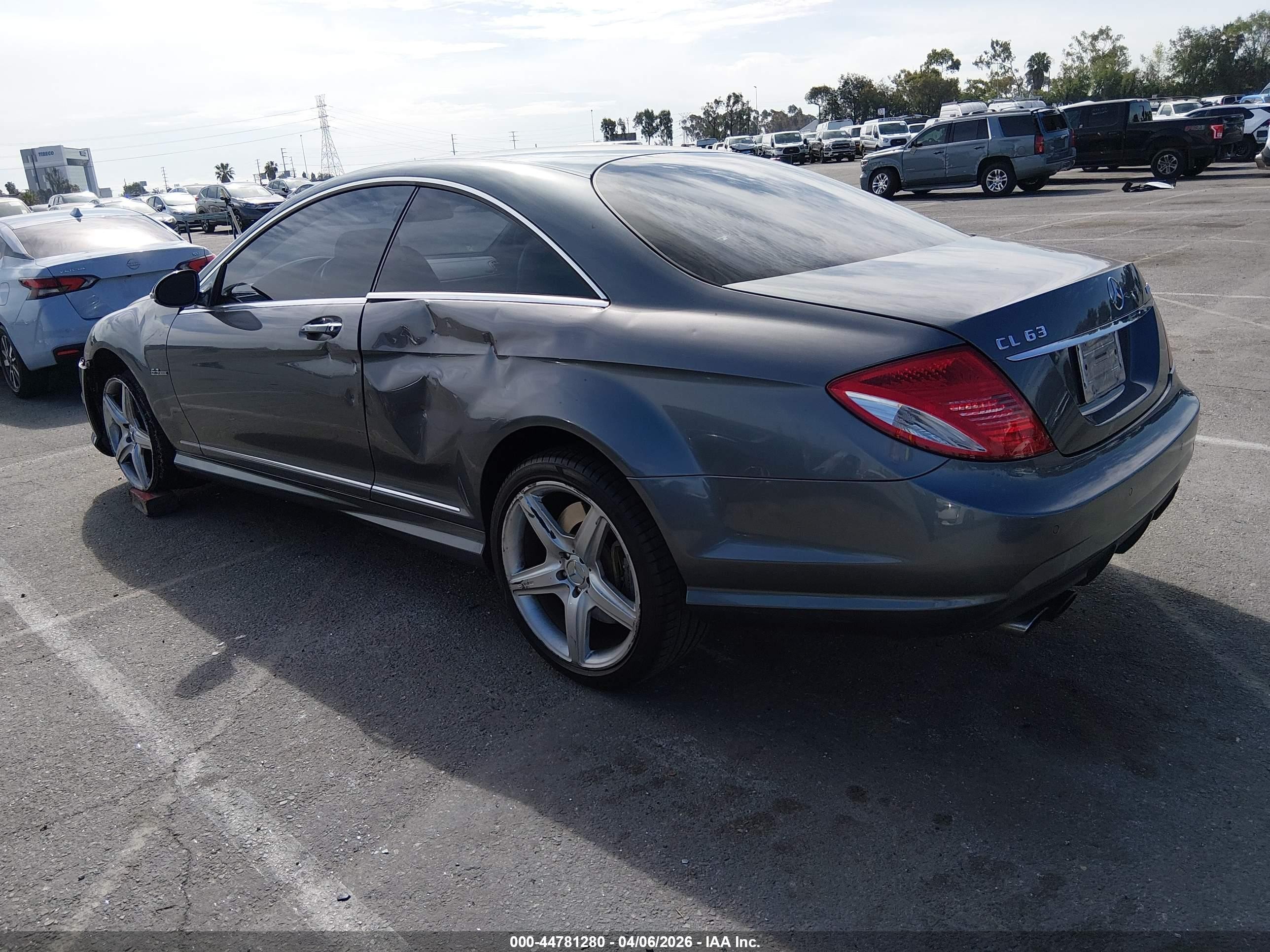 2008 Mercedes-benz Cl 63 Amg   Gray vin: WDDEJ77X08A016855