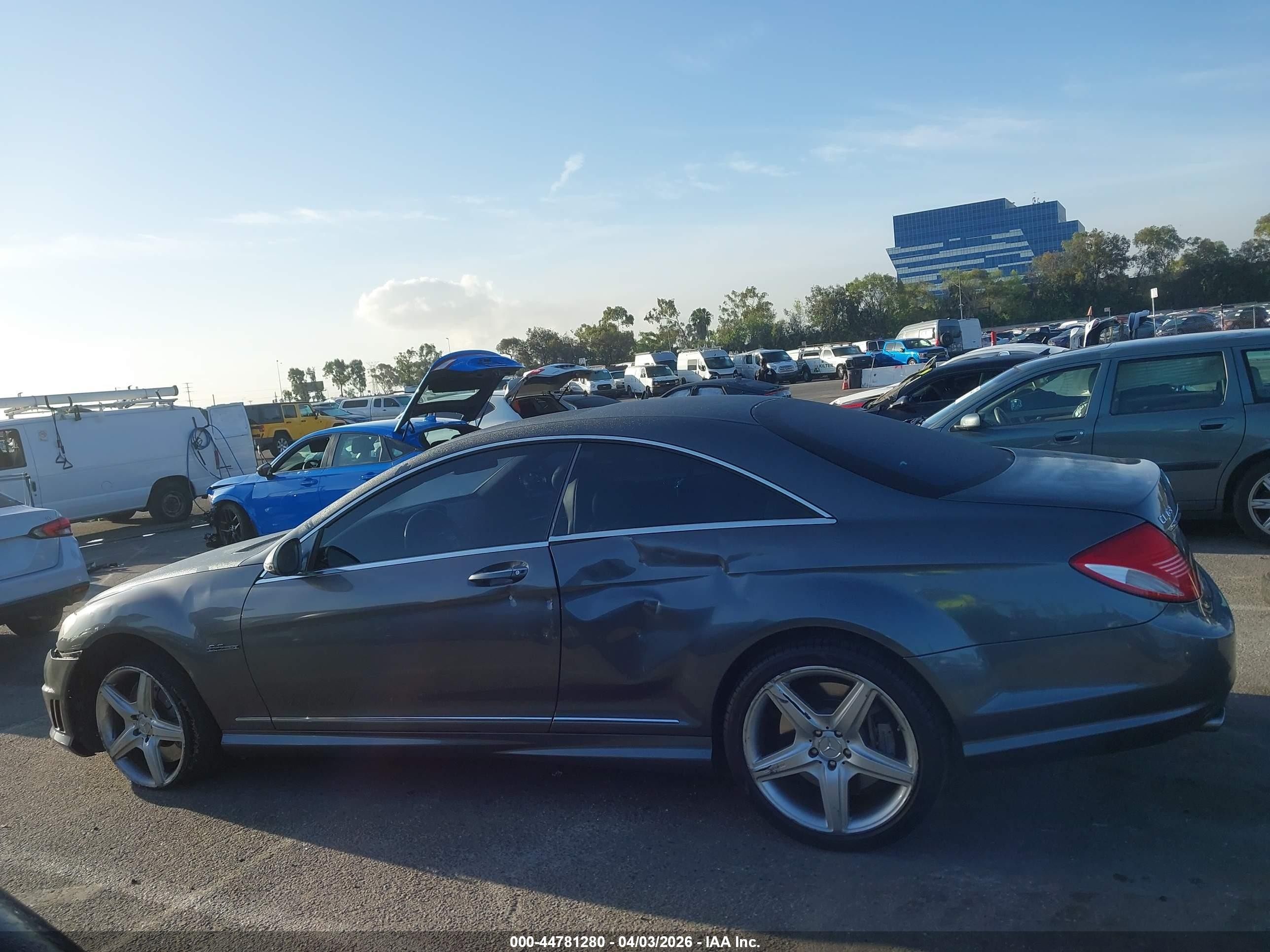 2008 Mercedes-benz Cl 63 Amg   Gray vin: WDDEJ77X08A016855