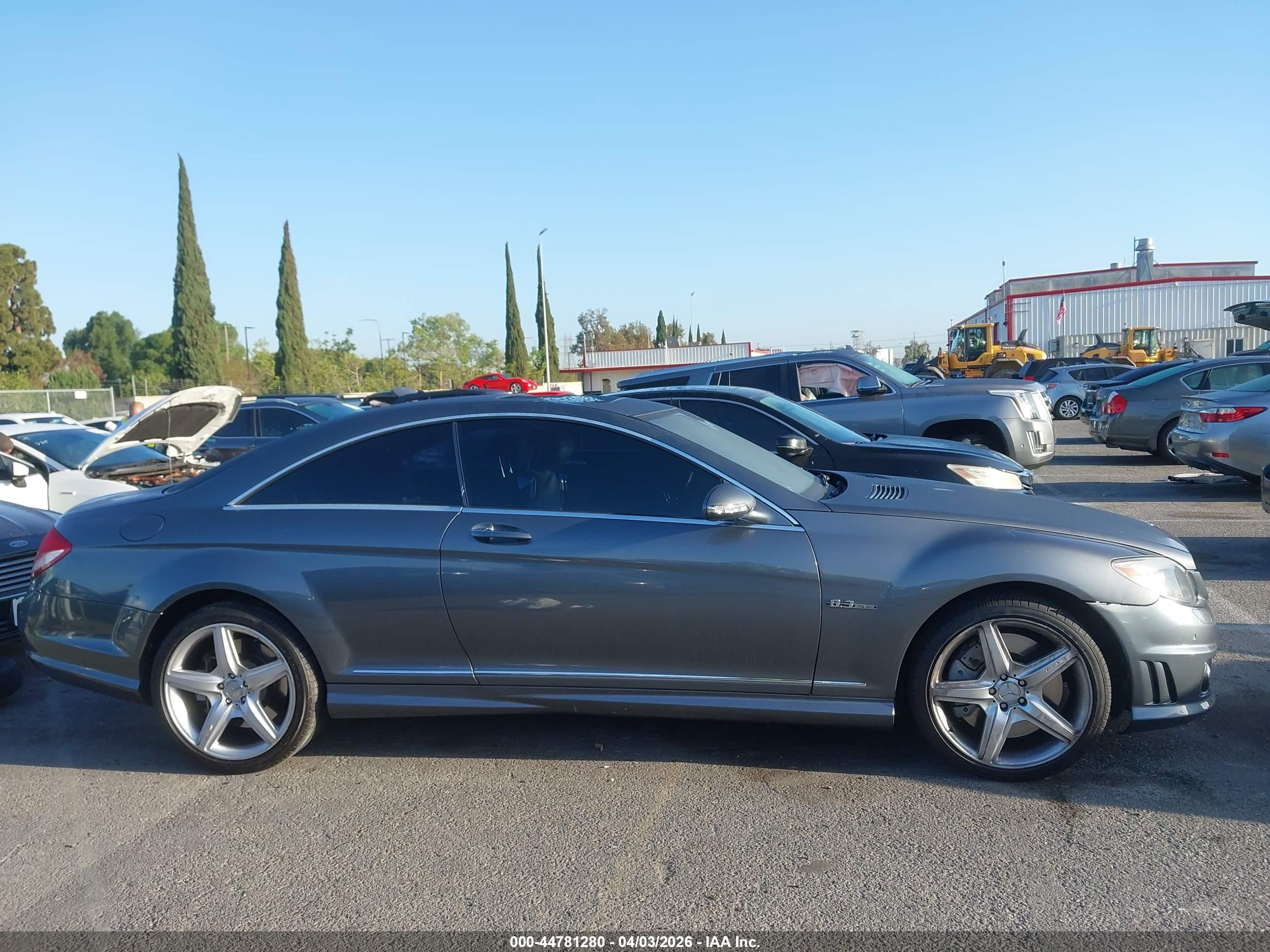 2008 Mercedes-benz Cl 63 Amg   Gray vin: WDDEJ77X08A016855