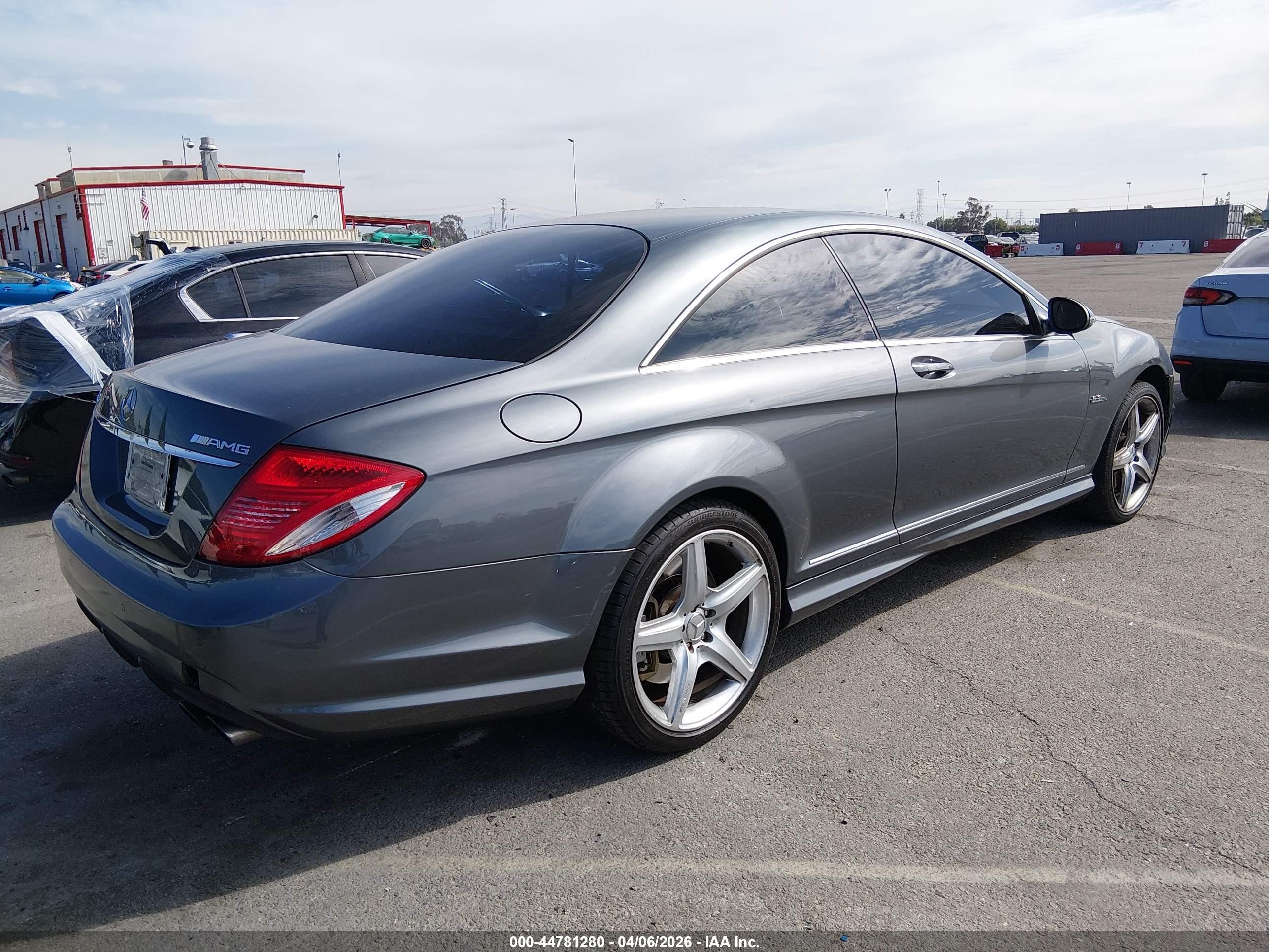 2008 Mercedes-benz Cl 63 Amg   Gray vin: WDDEJ77X08A016855