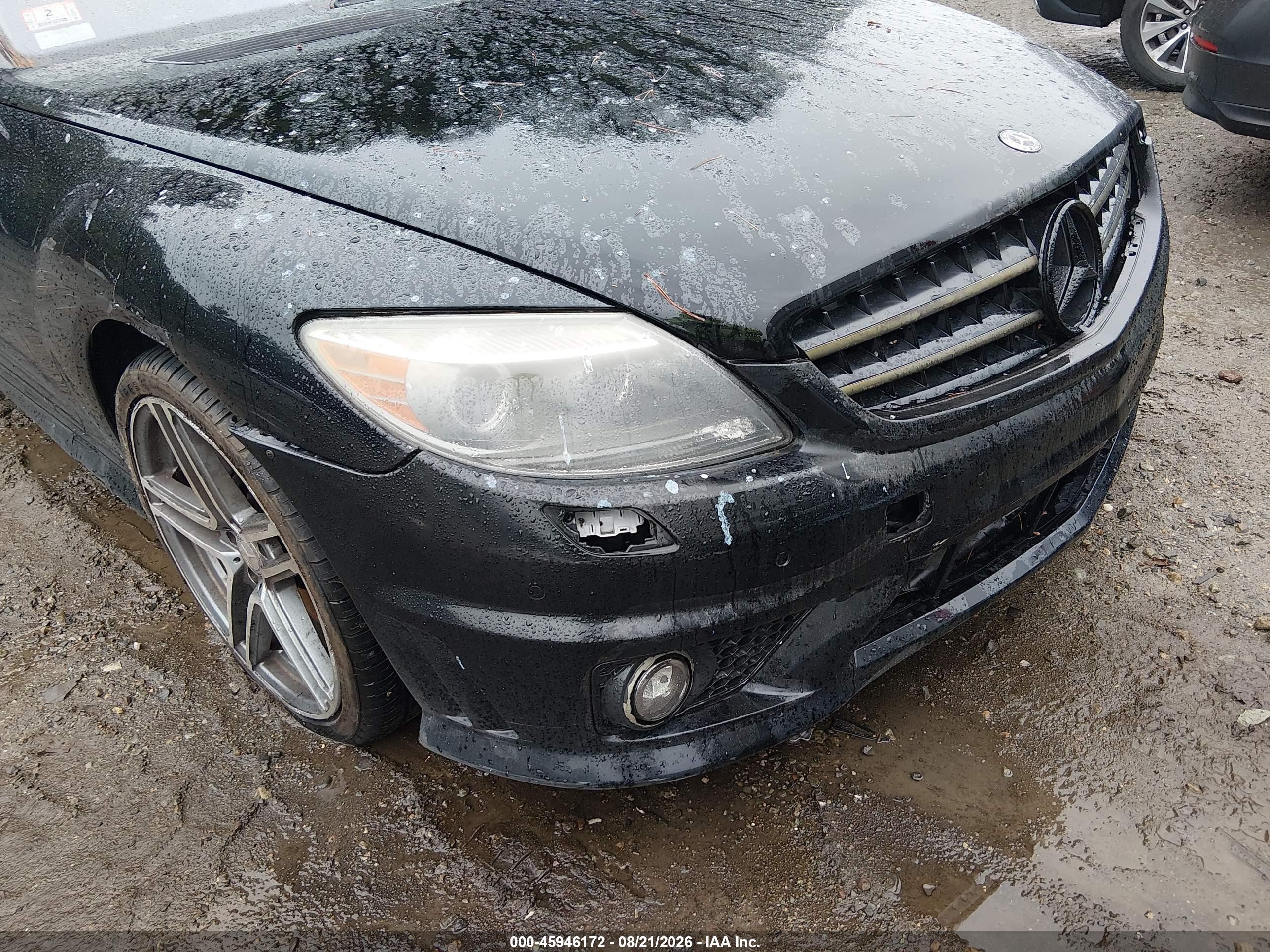2008 Mercedes-benz Cl 63 Amg Black vin: WDDEJ77X18A010966