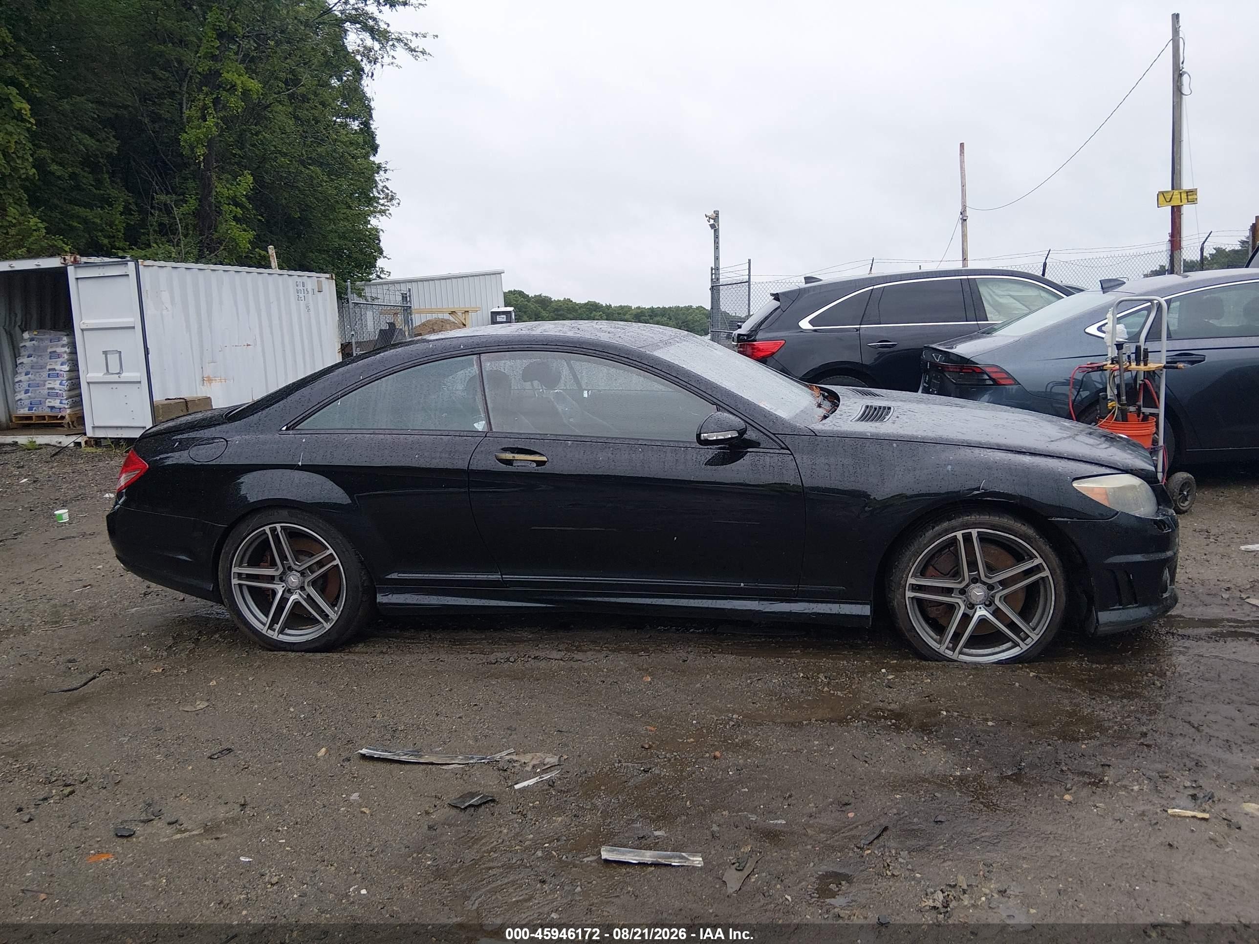 2008 Mercedes-benz Cl 63 Amg Black vin: WDDEJ77X18A010966