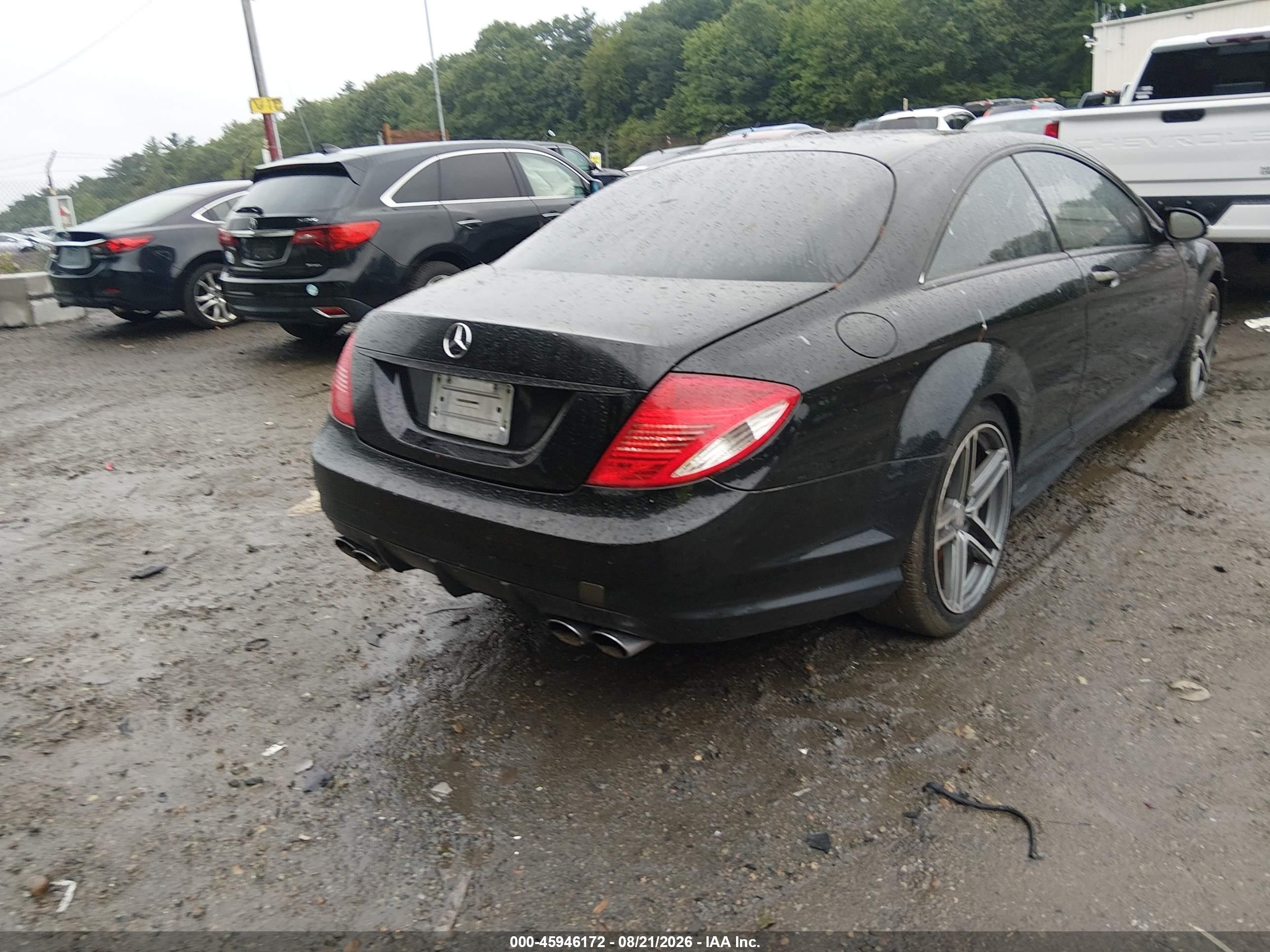 2008 Mercedes-benz Cl 63 Amg Black vin: WDDEJ77X18A010966