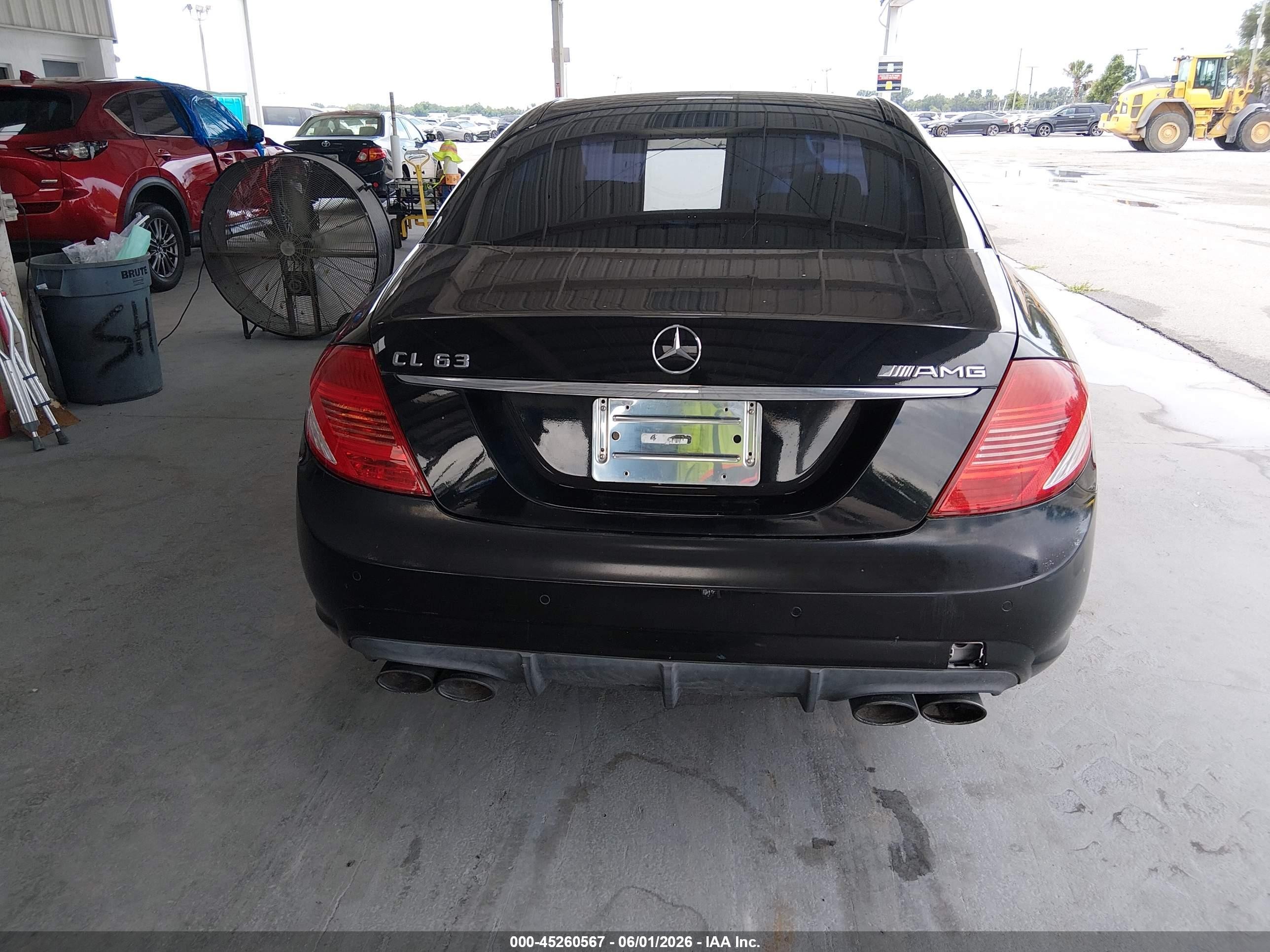 2008 Mercedes-benz Cl 63 Amg   Black vin: WDDEJ77X78A021373