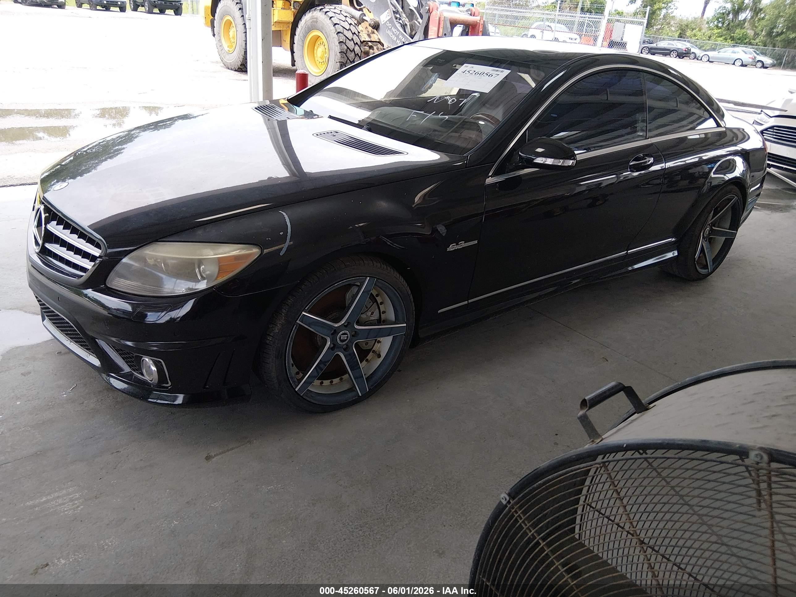 2008 Mercedes-benz Cl 63 Amg   Black vin: WDDEJ77X78A021373