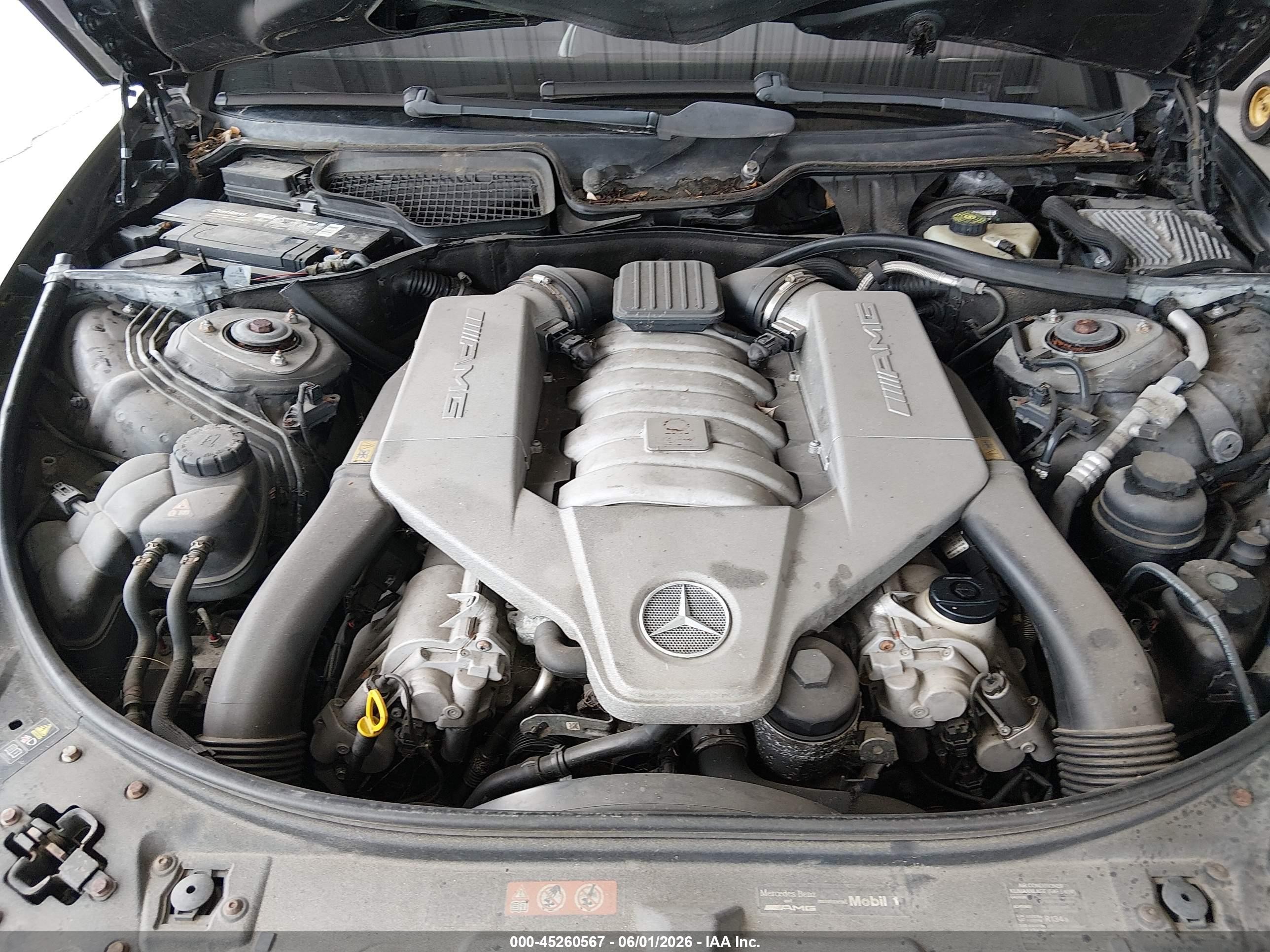 2008 Mercedes-benz Cl 63 Amg   Black vin: WDDEJ77X78A021373
