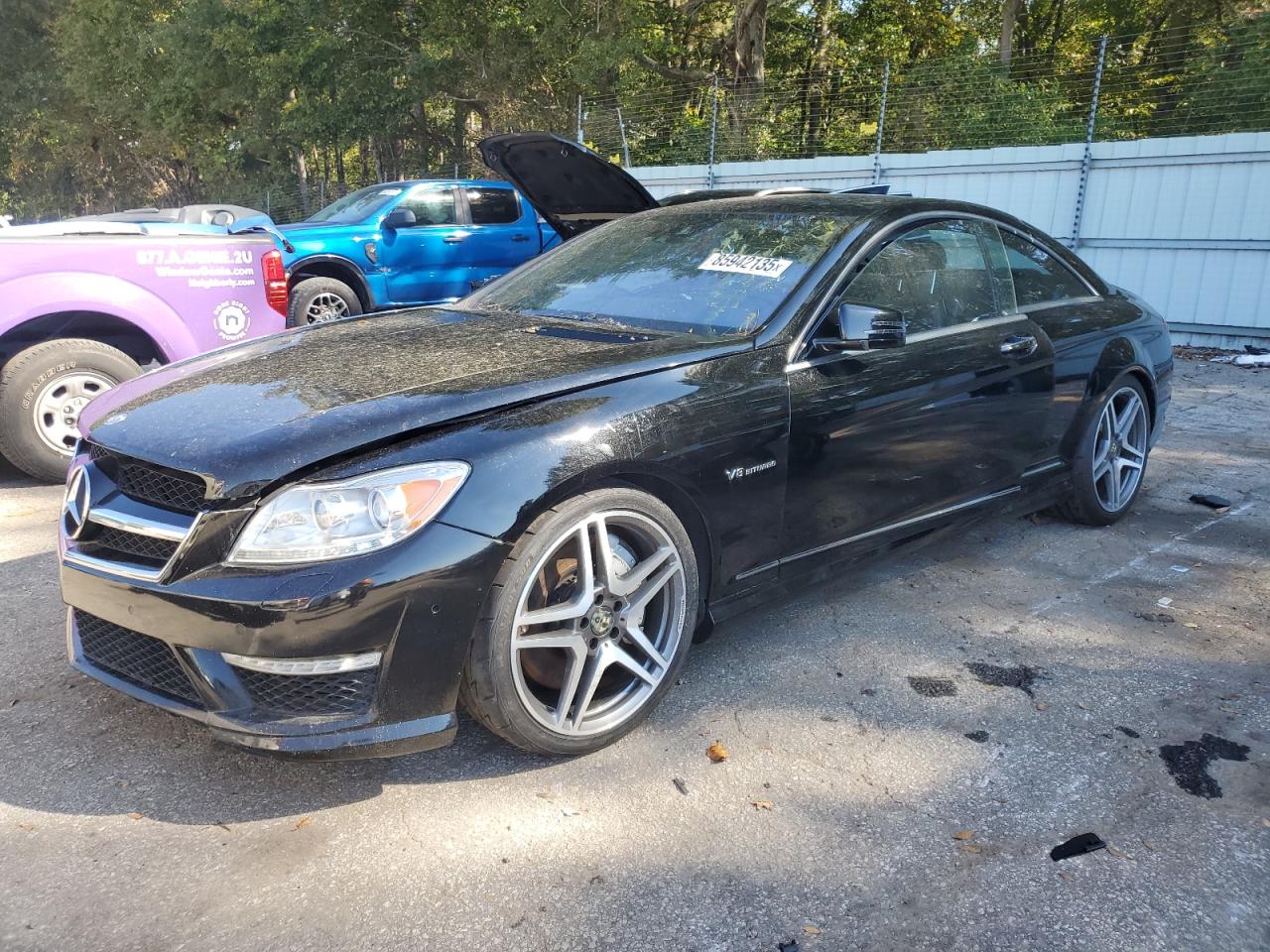 2012 Mercedes-benz Cl 63 Amg Black vin: WDDEJ7EB2CA029431