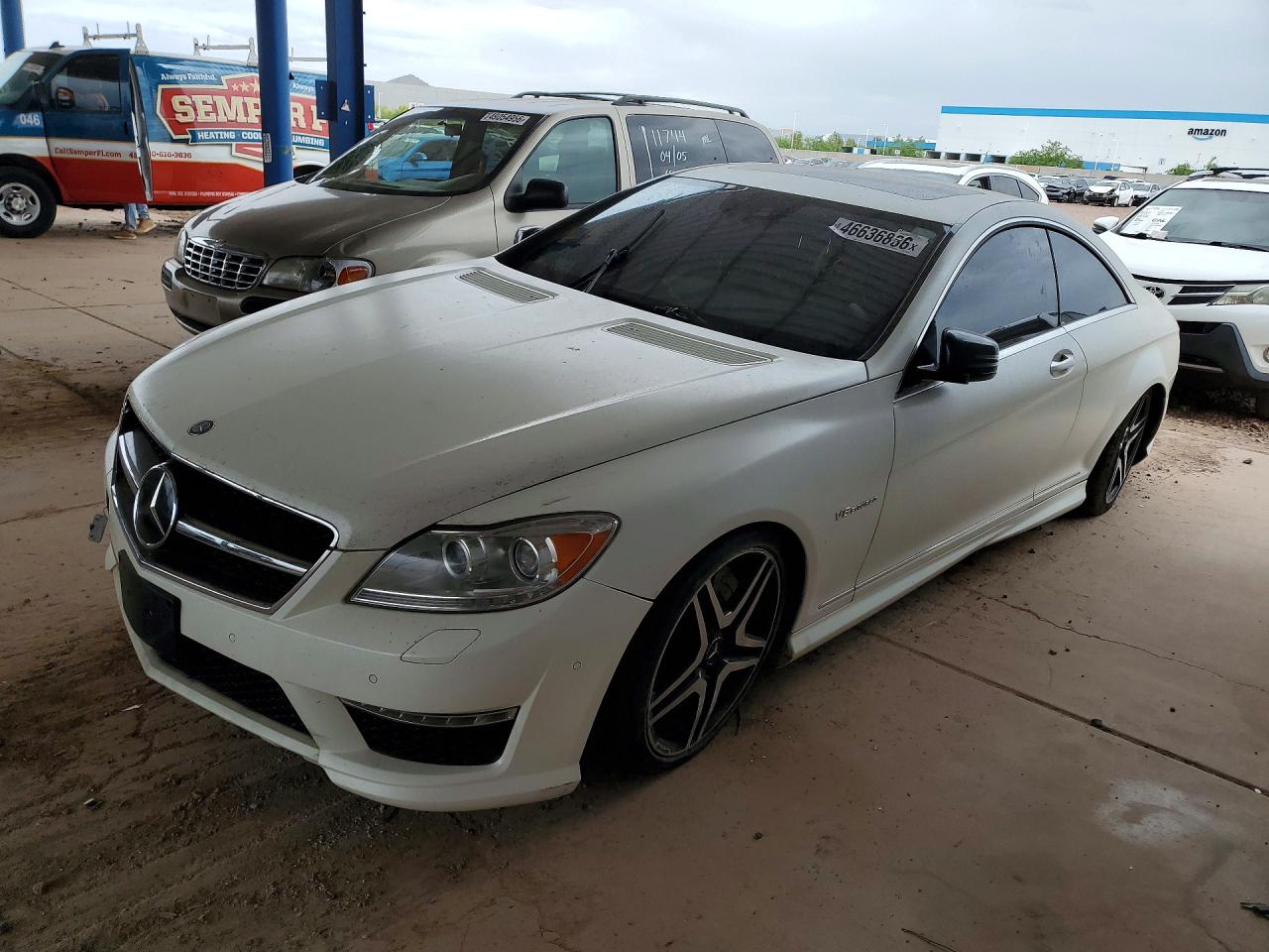 2012 Mercedes-benz Cl 63 Amg White vin: WDDEJ7EB7CA029716