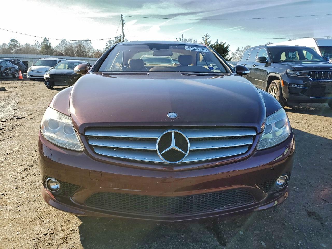 2009 Mercedes-benz Cl 550 4matic Burgundy vin: WDDEJ86X09A022602