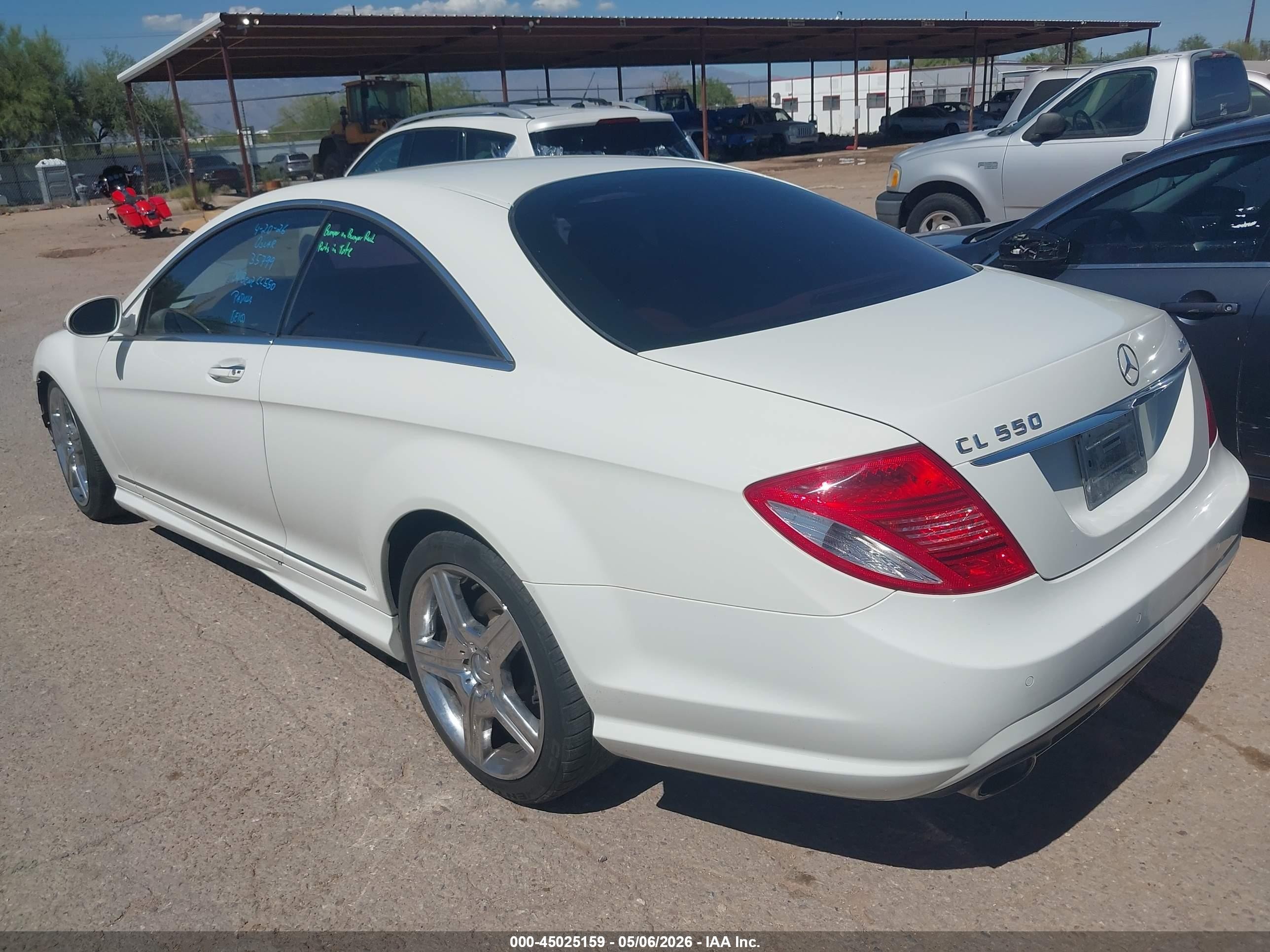 2009 Mercedes-benz Cl 550 4matic White vin: WDDEJ86X19A019630