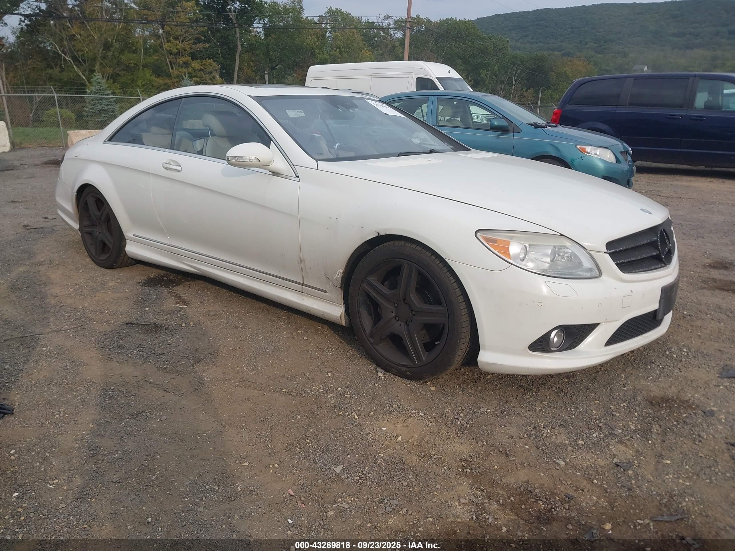 2009 Mercedes-benz Cl 550 4matic Белый vin: WDDEJ86X39A021038