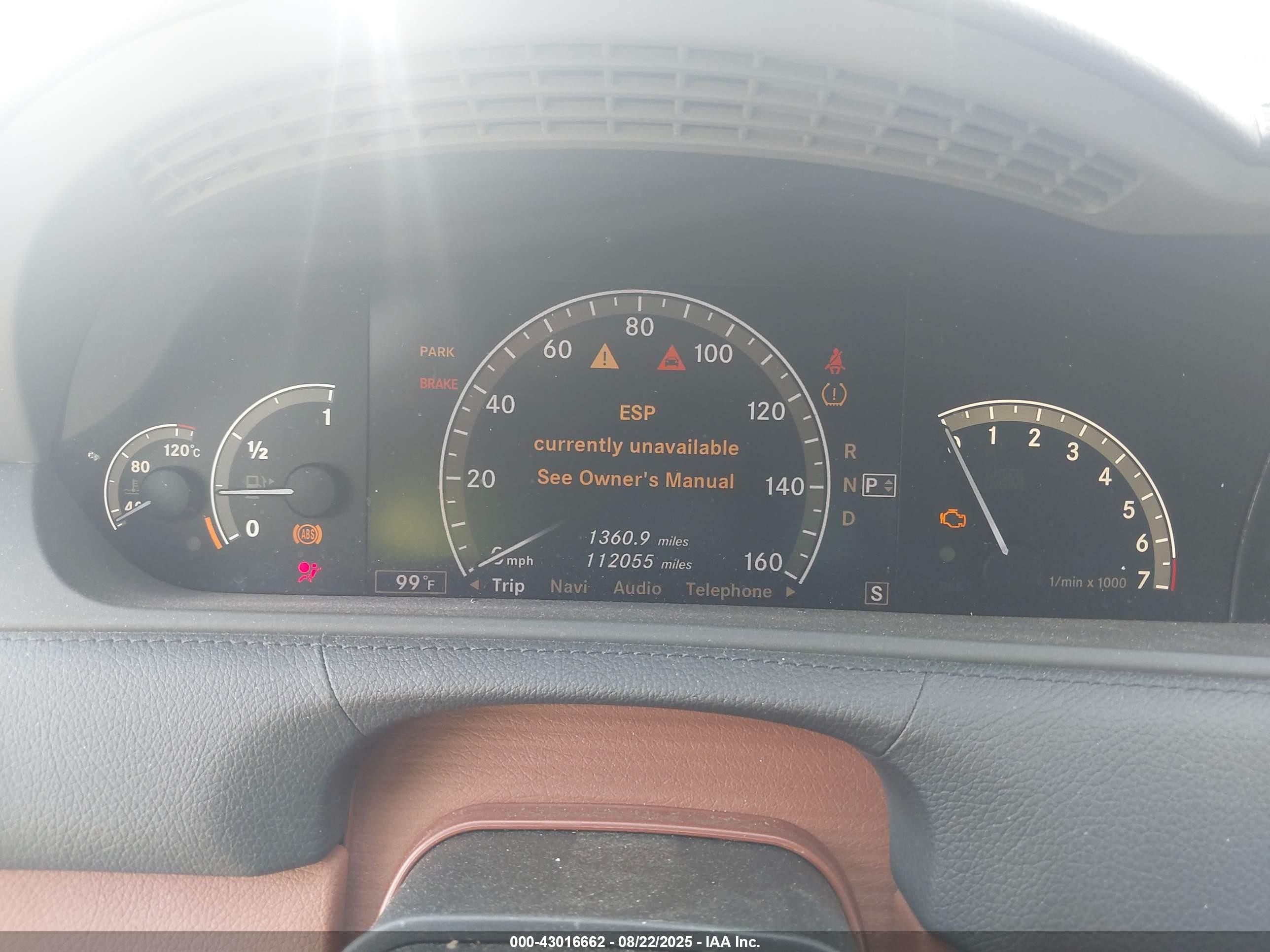 2009 Mercedes-benz Cl 550 4matic Темно-бордовый vin: WDDEJ86X59A022756