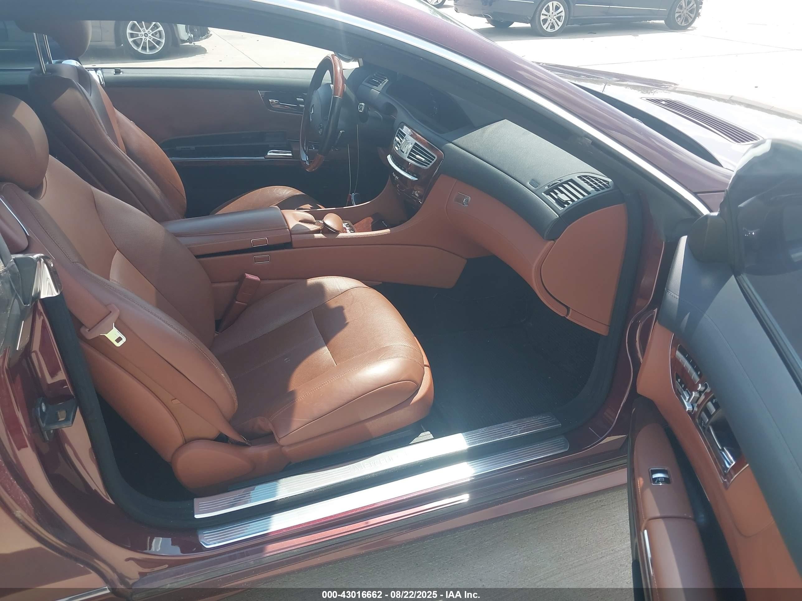 2009 Mercedes-benz Cl 550 4matic Темно-бордовый vin: WDDEJ86X59A022756