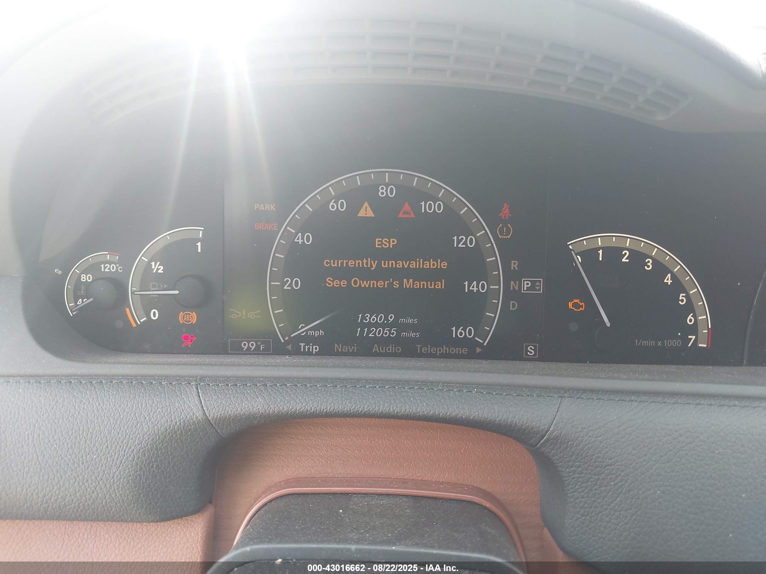 2009 Mercedes-benz Cl 550 4matic Темно-бордовый vin: WDDEJ86X59A022756